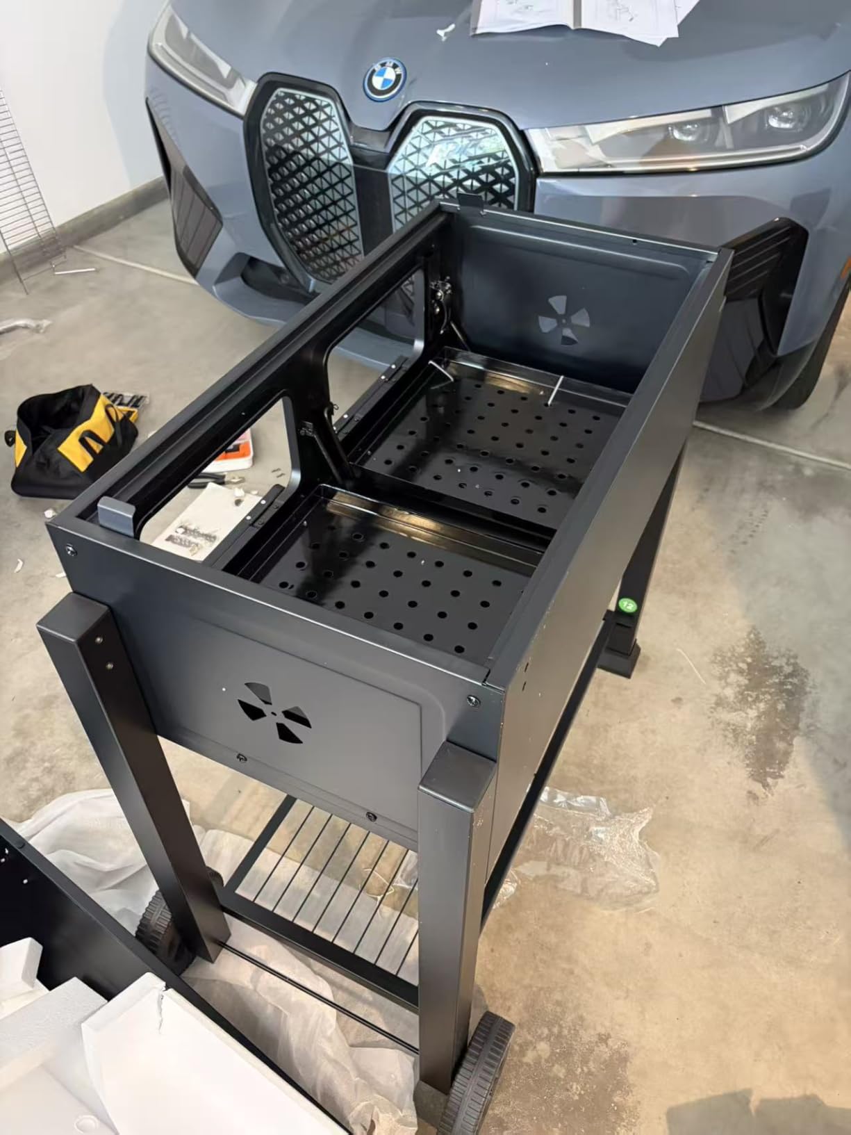 Captiva Designs Extra Large Charcoal BBQ Grill with Oversize Cooking Area(794 SQIN), Outdoor Cooking Grill with 2 Individual Lifting Charcoal Trays and 2 Foldable Side Tables customer photo 1