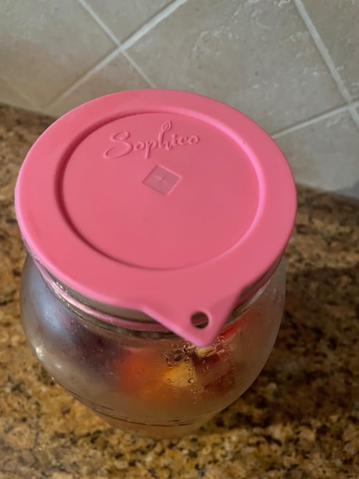 Sophico Silicone Fermenting Lids, Waterless Airlock Fermentation Tops Mason Jar Lid Fermenter Caps for Pickles, Kimchi, and Fermented Probiotic Food - 4 Pack, Wide Mouth (Jars Not Included) customer photo 2