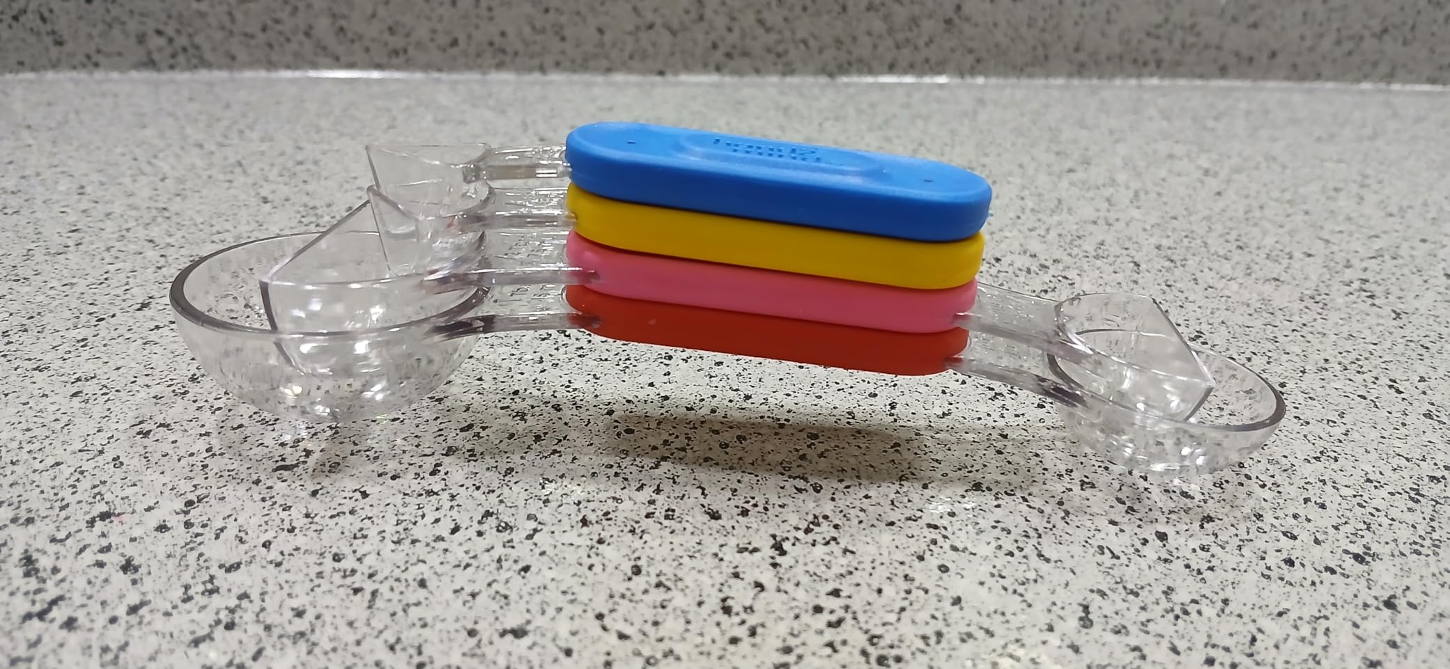 hand2mind Rainbow Fraction Measuring Spoons, Kids Montessori Kitchen Tools, Toddler Cooking Tools, Sensory Table Materials, Fraction Manipulatives, Homeschooling Supplies, Easter Baking (Set of 4) customer photo 1