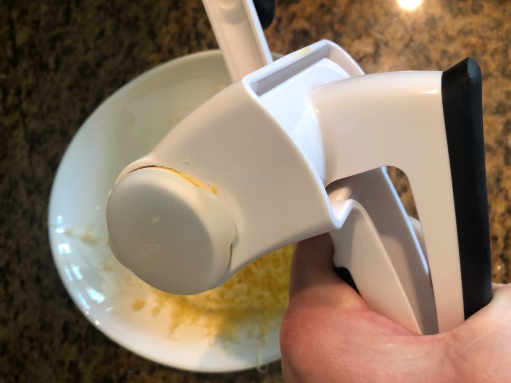 OXO Good Grips Rotary Grater, White customer photo 2