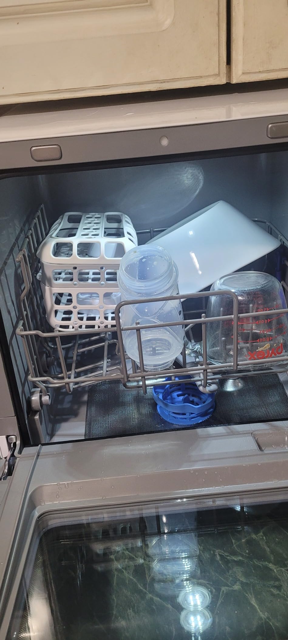 COMFEE' Portable Mini Dishwasher Countertop with 1.32Gal Built-in Water Tank for Apartments& RVs, No Hookup Needed, 6 Programs, 360° Dual Spray, 162F High-Temp& Air-Dry Function customer photo 2