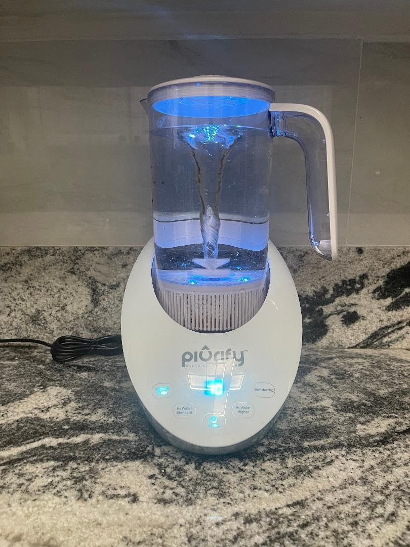 50 Oz Hydrogen Water Machine with Vortex | BPA Free Rich Hydrogen Water Generator with SPE/PEM Technology | Hydrogen Water Pitcher Filtered with Calcium Sulfite | Structured Water customer photo 2