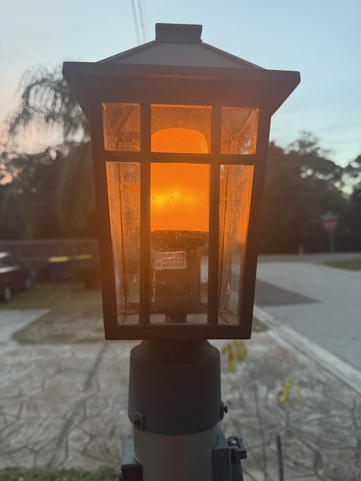 Darkaway Outdoor Post Lights Lamp Post Light Fixture, Waterproof Aluminum Housing with Glass, Fence Post Deck Lighting for Garden, Patio, Pathway customer photo 2