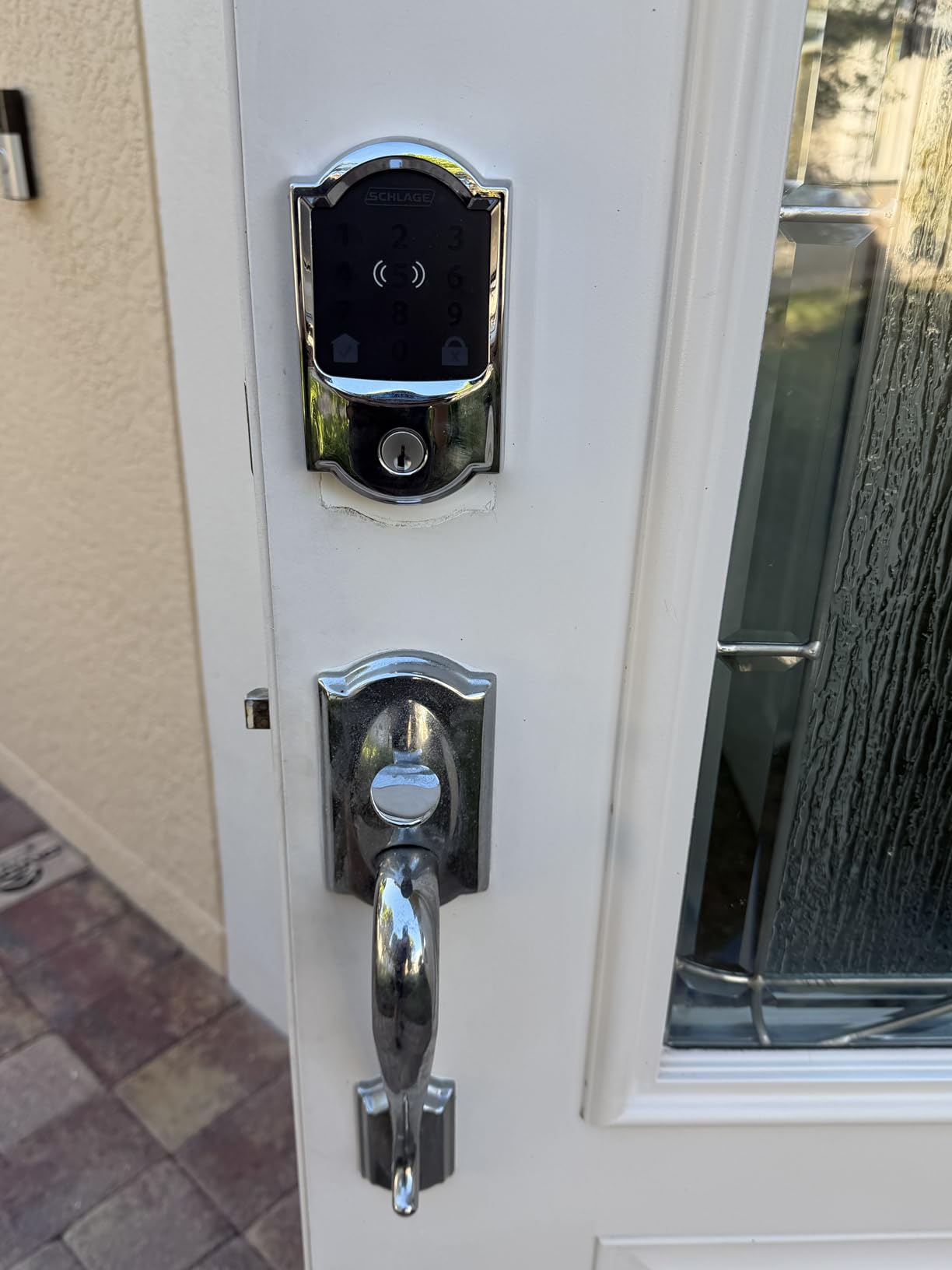 Schlage Encode Plus Smart Wi-Fi Lock for Front Door, Keyless Entry Deadbolt, Unlock with Apple Watch, Built-in WiFi and App Control, Easy Install, Alexa & Apple HomeKit Compatible, Matte Black customer photo 2
