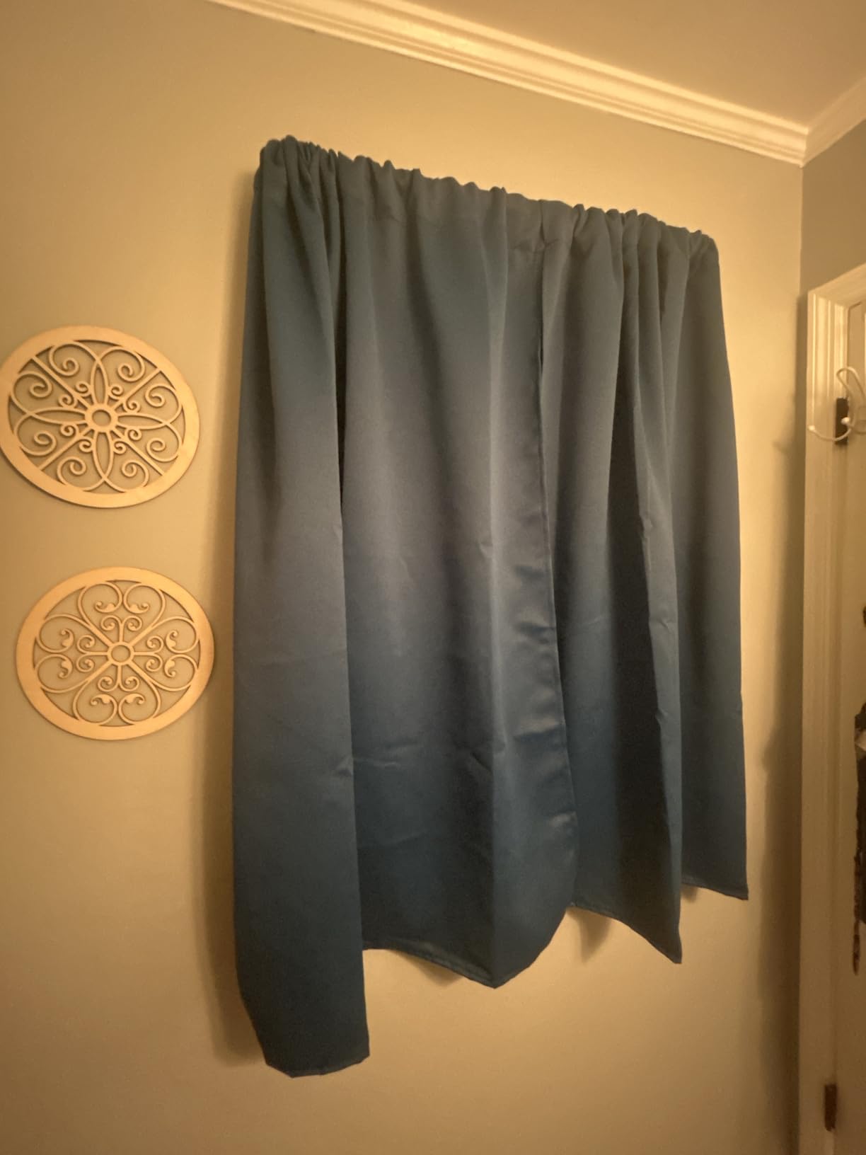 NICETOWN Short Curtains 36 inches Long, Black Out RV Bunk Panels, Kitchen Window Curtains Over Sink, Thermal Insulating Blackout Drapes/Draperies for Small Window (2 Panels, 42 inches Wide) customer photo 2