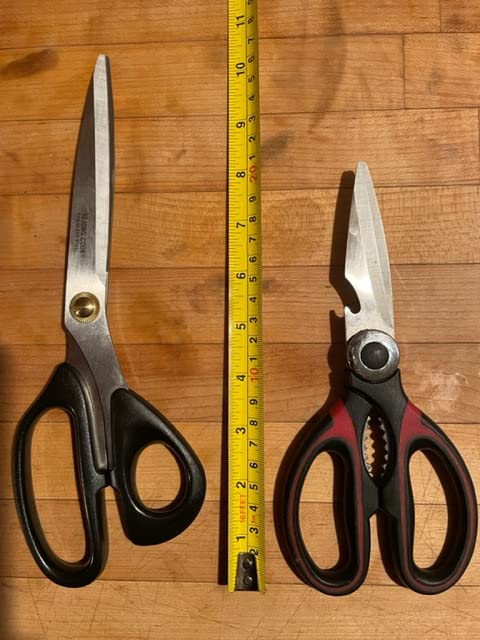 Korea Quality Kitchen Shears Scissors Large for Korean BBQ Cutting Meat, Kalbi, Korean Grill Food, Durable 3.0T Stainless Steel, ABS Handle, Korean Kitchen (SJ130) customer photo 2