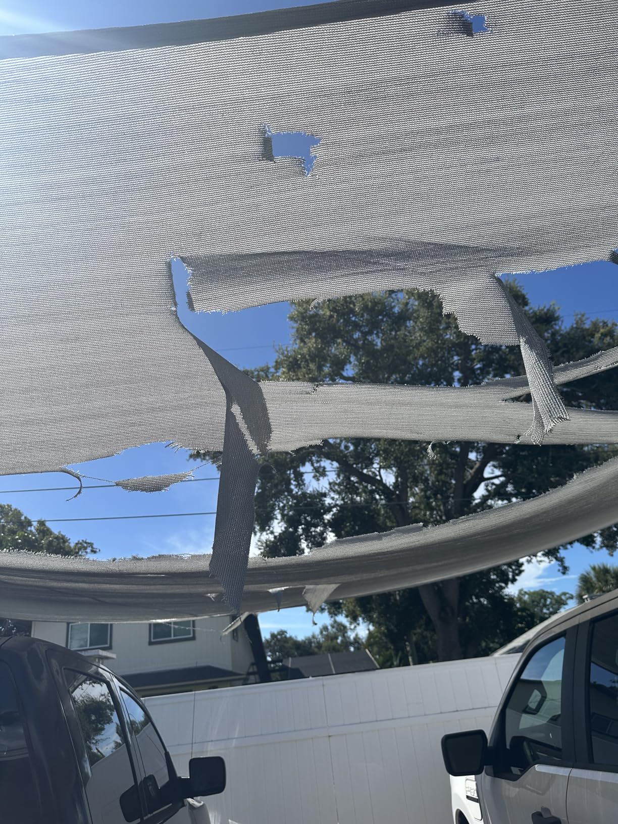 Amgo 16' x 20' Beige Rectangle Sun Shade Sail Canopy Awning UPF50+ AGTAPR1620, 95% UV Blockage, Water & Air Permeable, Commercial and Residential, 3 Years Warranty customer photo 2