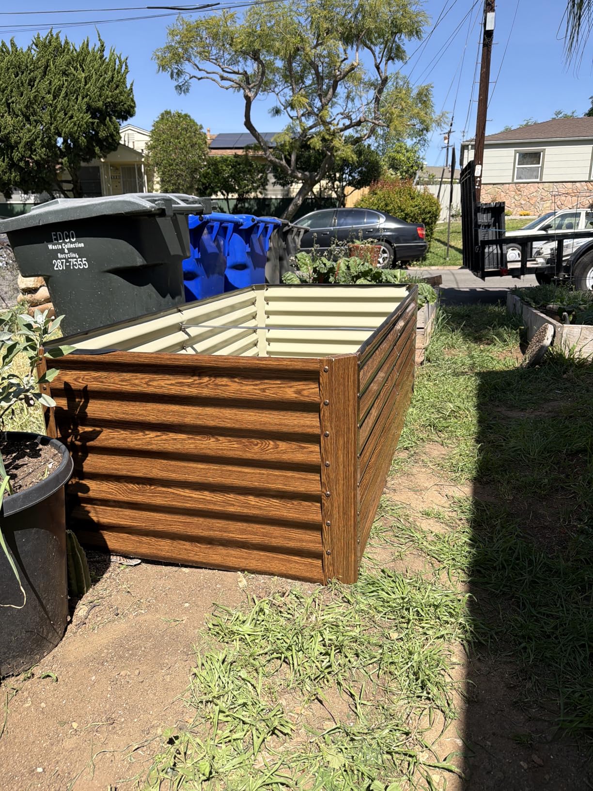 Best Choice Products 8x4x2ft Outdoor Metal Raised Garden Bed, Deep Root Planter Box for Vegetables, Herbs & Flowers, 478-Gallon Capacity, 100% Non Toxic Materials - Gray customer photo 1
