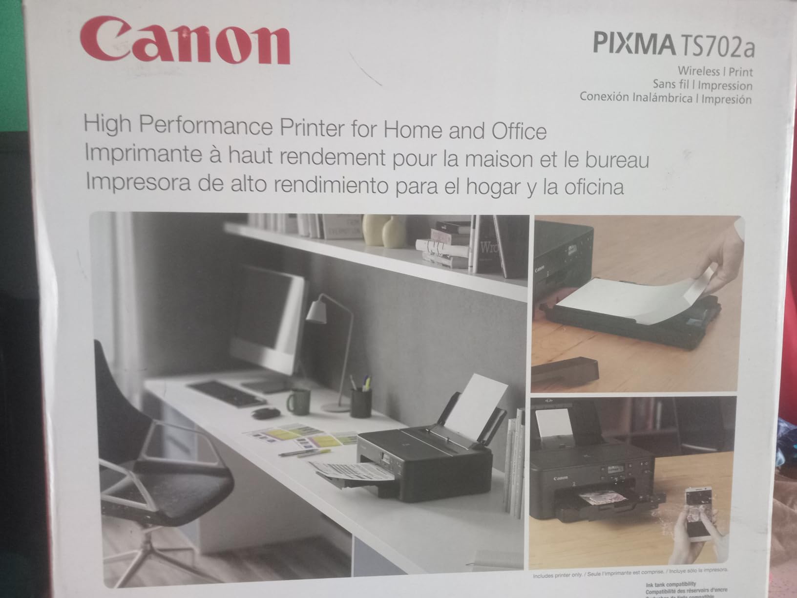 Canon PIXMA TS702a Wireless Single Function Printer |Mobile Printing with AirPrint, and Mopria, Black customer photo 2