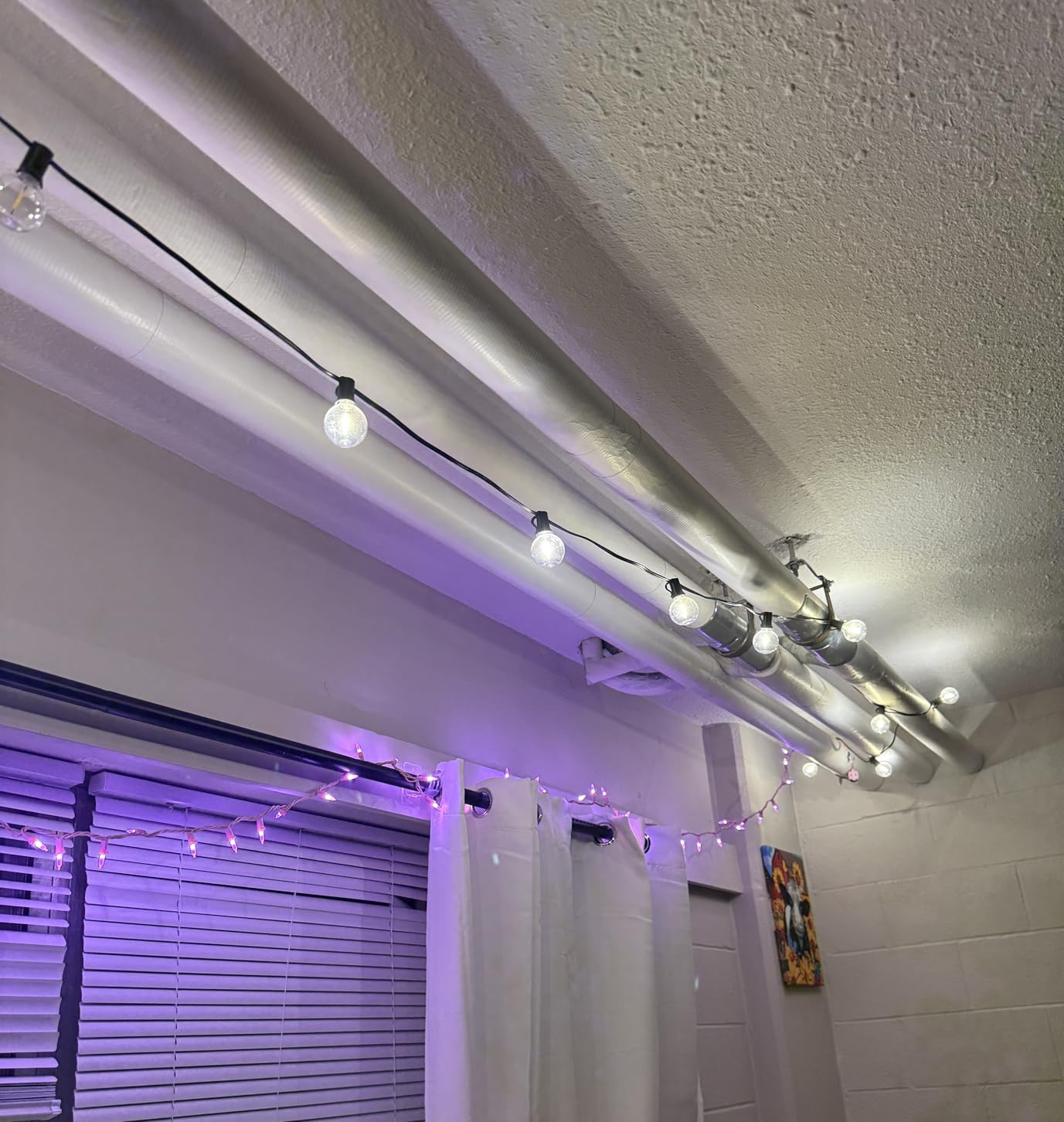 Brightown Outdoor String Lights, 50FT 25 G40 Bulbs Shatterproof Patio Lights, IP65 Waterproof Dimmable Hanging Connectable Globe LED Outdoor Lights for Backyard, Bistro, Porch, Deck, Balcony customer photo 1