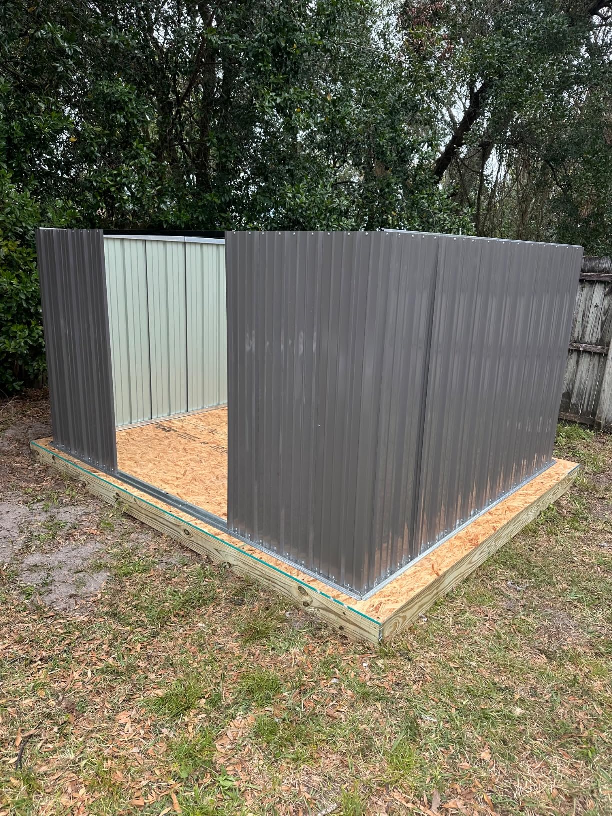 Devoko Outdoor Storage Shed 5 x 3 FT Lockable Metal Garden Shed Steel Anti-Corrosion Storage House with Single Lockable Door for Backyard Outdoor Patio (Brown) customer photo 1