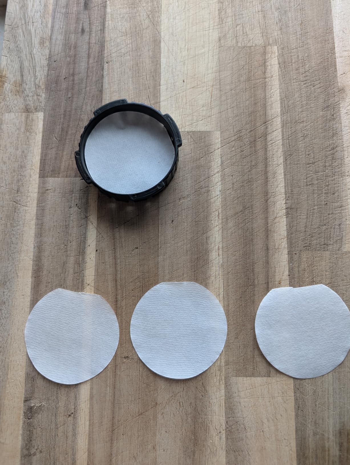 Coffee Filter Holder for Aeropress-Filter - CAFEMASY 2 Pack of 742 Count Replacement Paper Filters with Black Filters Holder Compatible for Aeropress Original Go Clear Espresso Coffee Maker customer photo 1