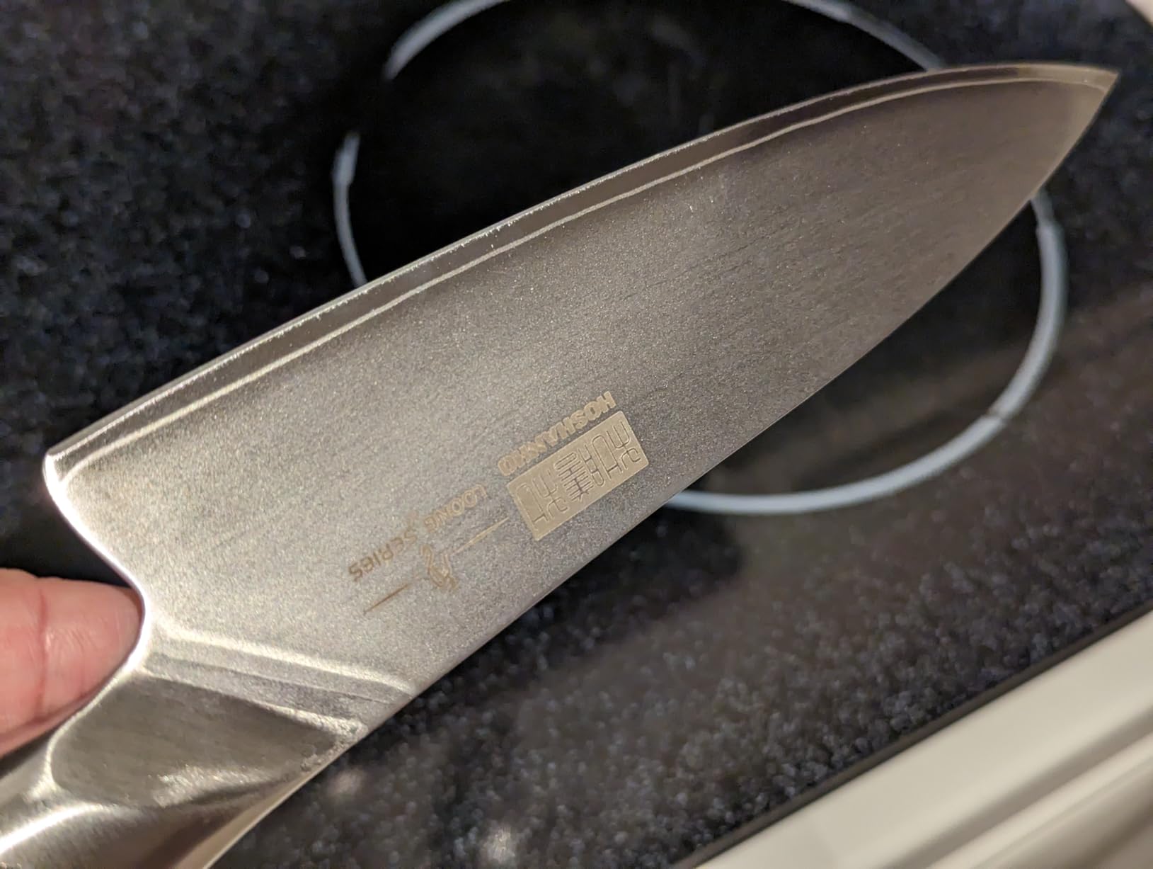HOSHANHO Kitchen Knife in Japanese High Carbon Steel, Professional High-Class Chef's Knife 8 inch, Non-slip Ultra Sharp Cooking Knives with Ergonomic Handle customer photo 2