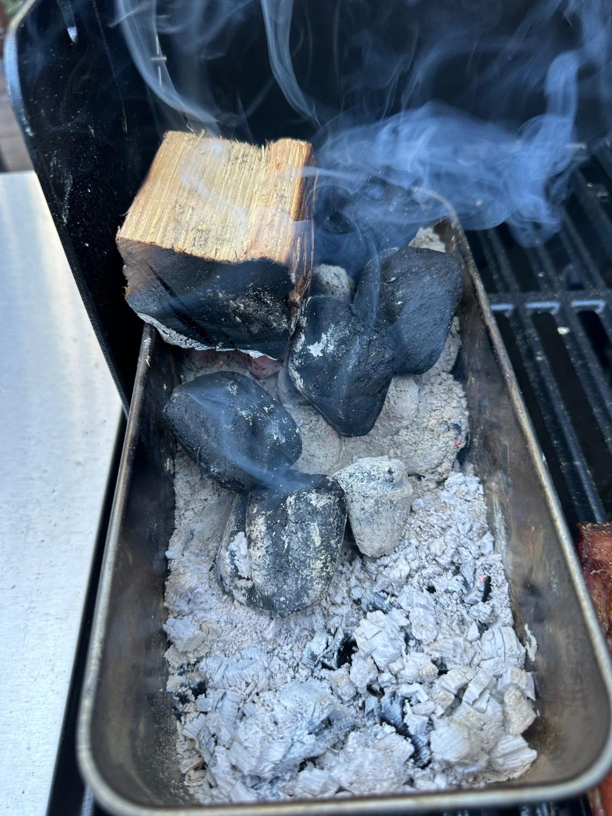 Old Potters Smoker Wood Chunks 13-16 lbs for Grilling, Smoking, and Wood Fire Cooking ~ 2 x 3 Inches, Hickory customer photo 2