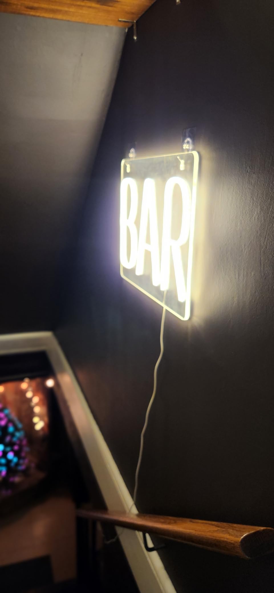 Neon Bar Signs, Warm White Bar Neon Sign with Dimmer Switch, USB Powered LED Neon Light for Wall Decor, Perfect for Home Bar, Club, Bistro, Party Decorations customer photo 1