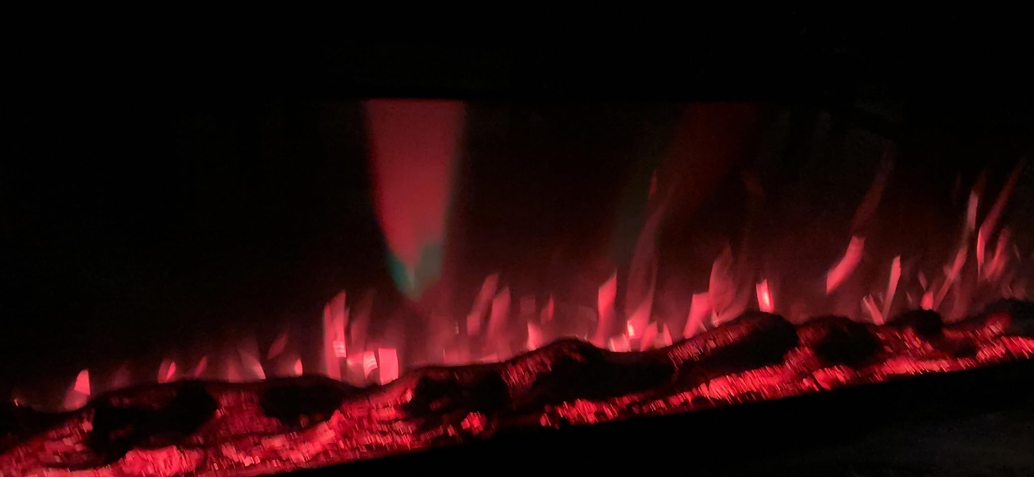 95 inch Electric Fireplace Heater, WiFi-Enabled Control via Alexa& App, Recessed and Wall Mounted Fireplace Insert w/Multicolor Realistic Flame Effects,Crackling Sound and Loget, 5100Btus, Black customer photo 2