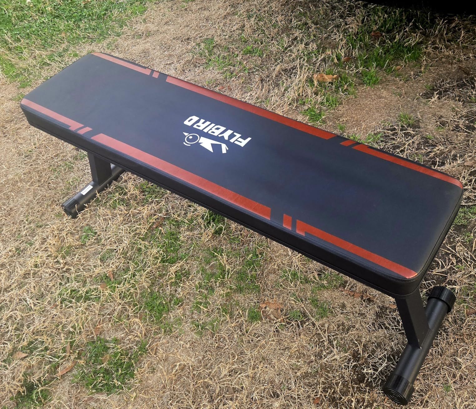FLYBIRD Foldable Flat Weight Bench For Home Gym, Sturdy Strength Training Workout Bench, Space-saving Bench Press Flat Exercise Bench, Easy to Assemble customer photo 1