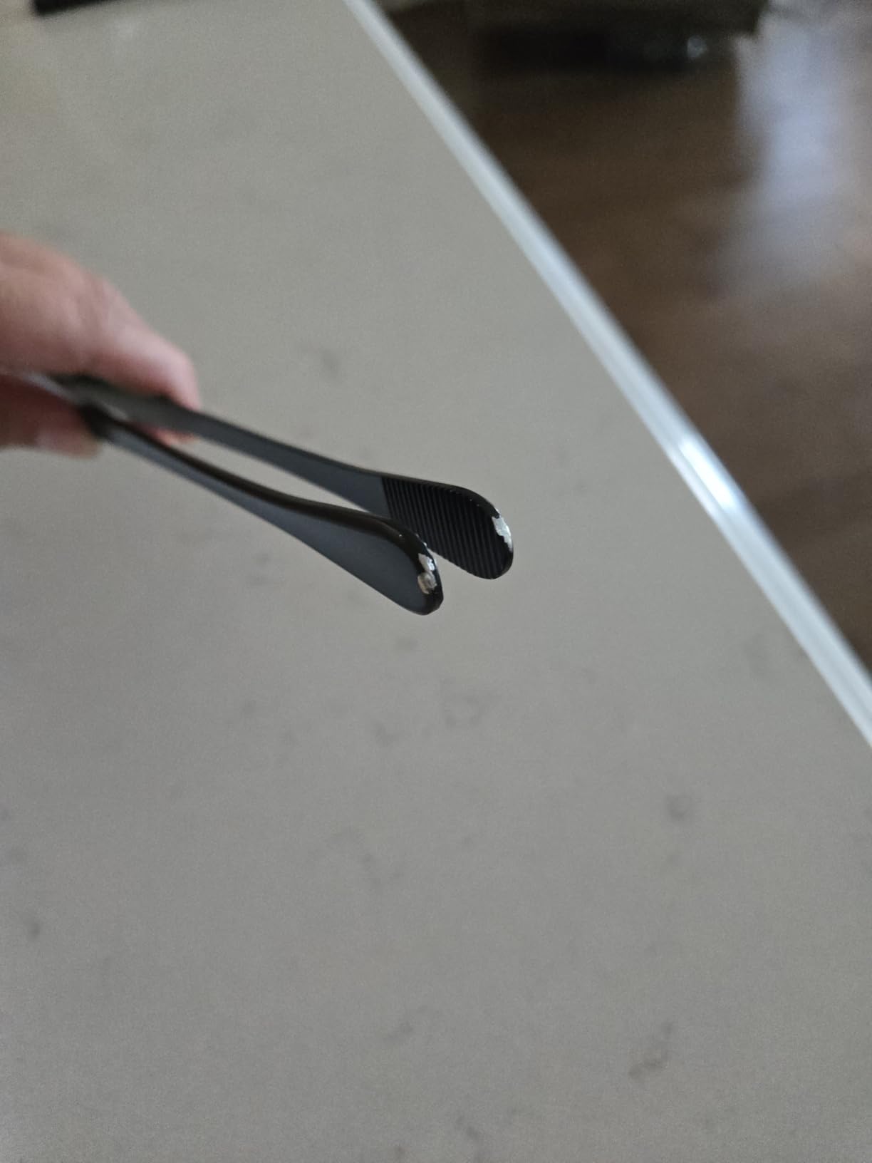 2 Pcs 12-inch Cooking Tweezers Tongs Precision Serrated Tips, Stainless Steel Professional Chef Tweezer Kitchen Tools for BBQ, Plating and Serving (Black) customer photo 1