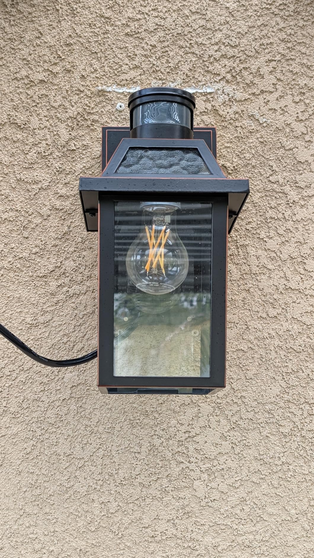 Porch Lights with GFCI Outlet, Dusk to Dawn Outdoor Lights with Outlet, 3 Lighting Modes Exterior Light Fixture Waterproof, Outside Lights for House Front Door Patio Garage customer photo 2