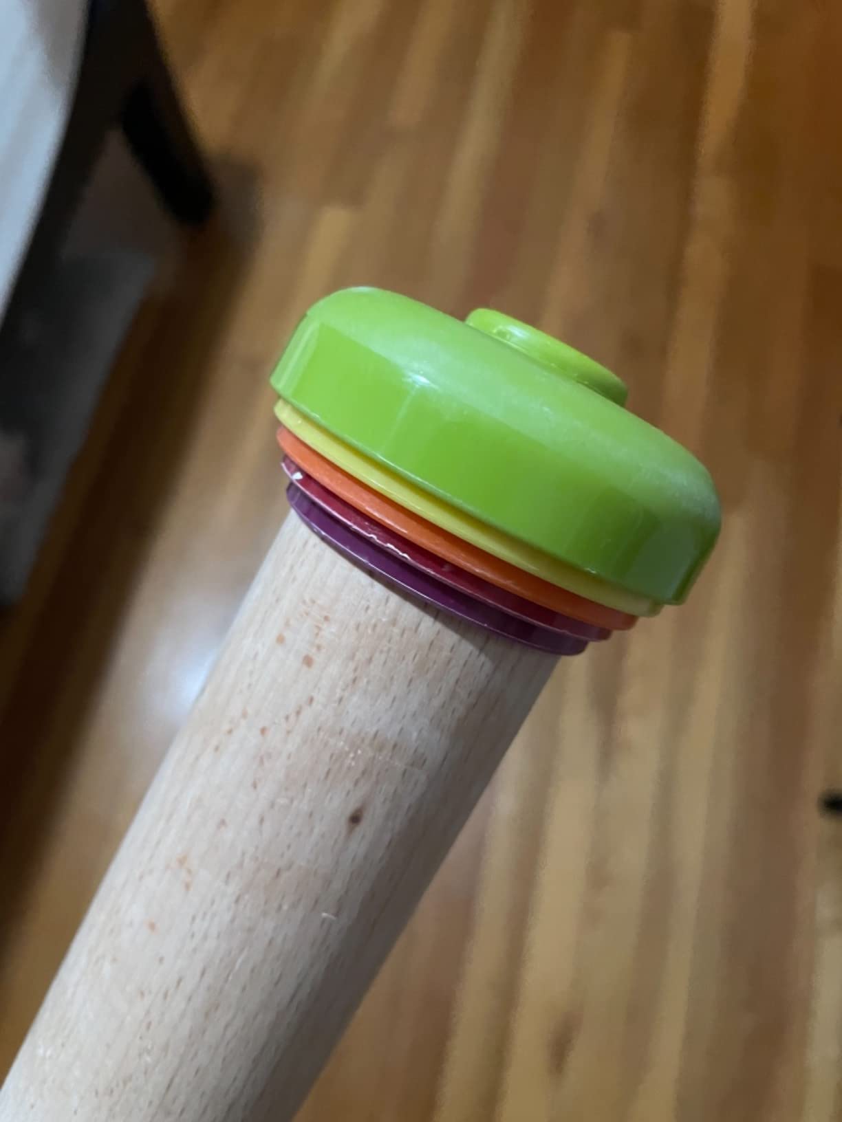 Joseph Joseph PrecisionPin - Rolling Pin with adjustable pastry thickness, Baking and dough rollers, Beech Wood, Multicolor customer photo 1