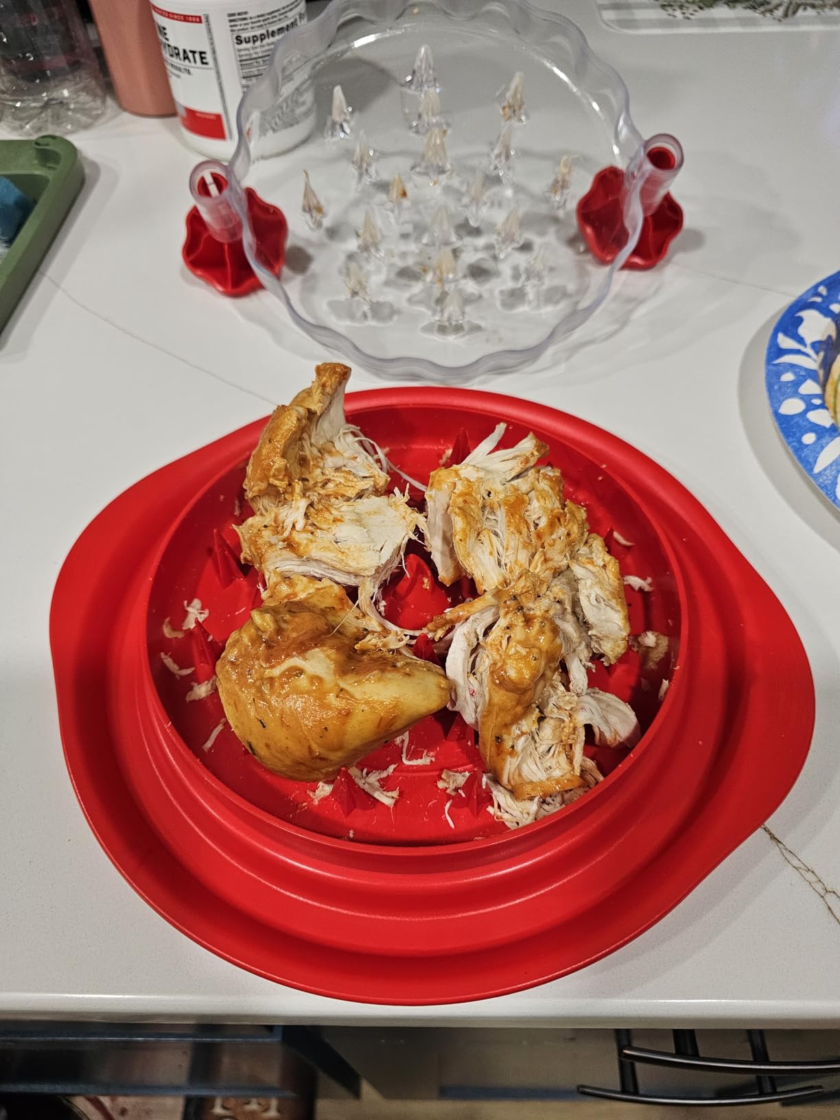 Large Chicken Shredder, Heavy Duty Highly Durable Chicken Shredder Tool Twist, Meat Shredder Machine, BPA Free, Strong Anti-Slip, Dishwasher Safe, Suitable for Pork Beef Chicken customer photo 2
