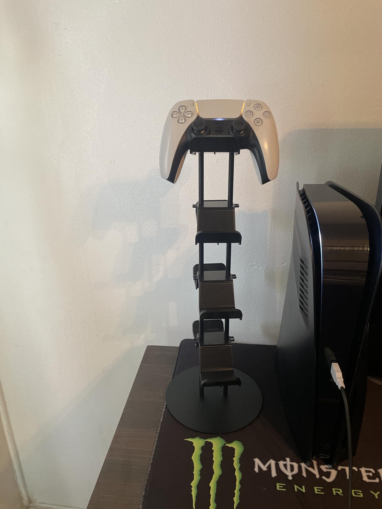 Kytok Controller Stand 4 Tiers with Cable Organizer for Desk, Universal Headphone Stand Compatible with Xbox PS5 PS4 Console Nintendo Switch, Headset Holder & Desk Mounts for 8 Packs Controller customer photo 2