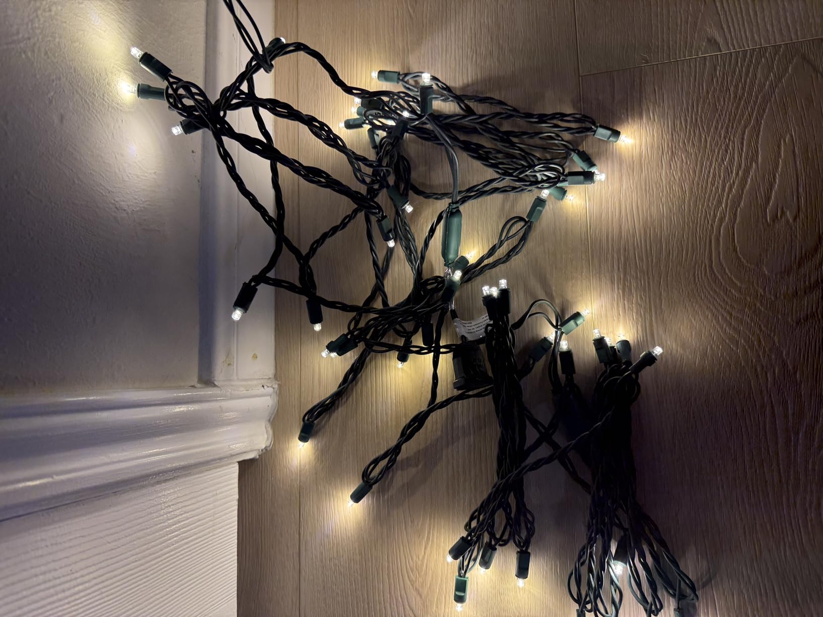 25ft 50 Counts Warm White LED Christmas Lights - Commercial Grade Outdoor Waterproof, Green Wire, Xmas Tree Lights, IP:65, UL customer photo 2