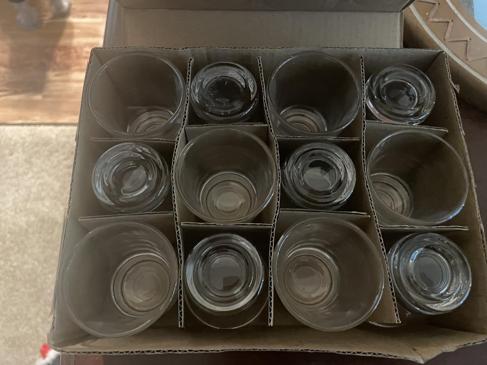OBTANIM 12 Pack Shot Glasses, 1.5 oz Clear Shot Glass Cups Set with Heavy Base for Bar Restaurants Home customer photo 2