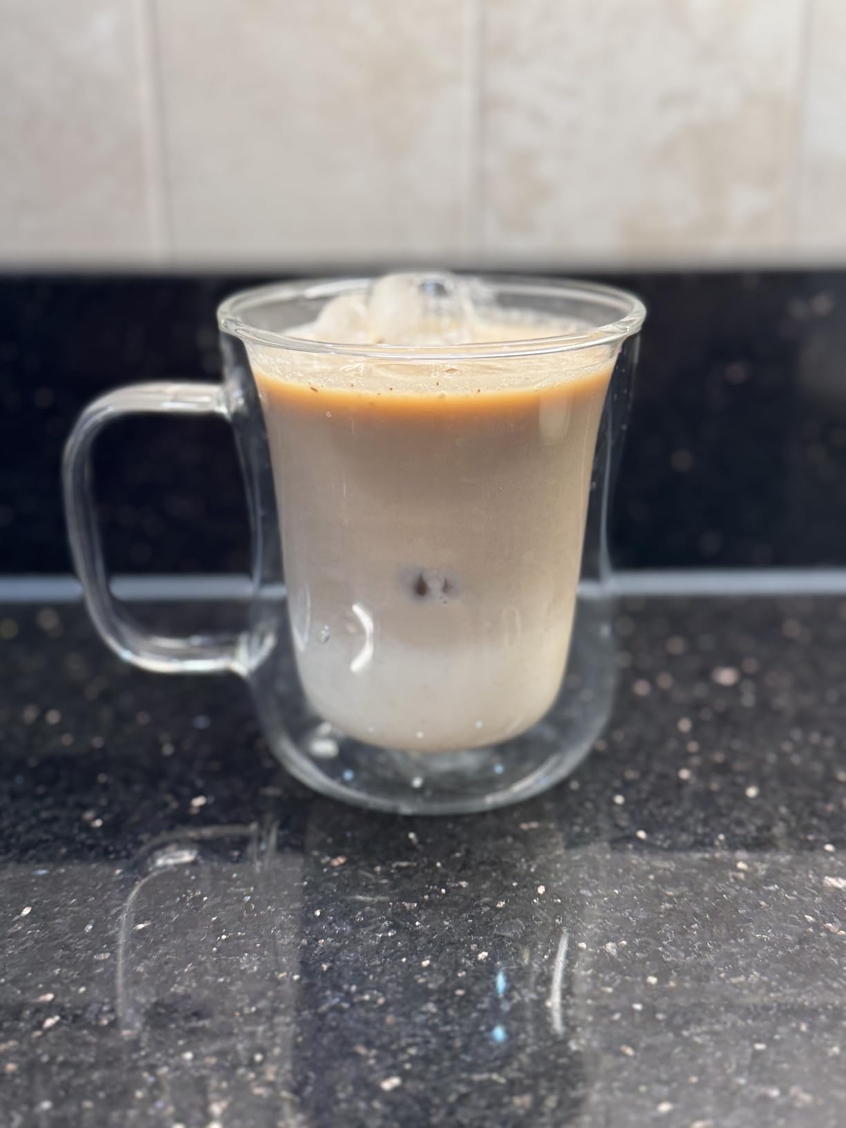 ecooe 12 oz Double Walled Glass Coffee Mug Latte Cappuccino Cups Set of 2, Clear Glass Coffee Cups with Handle, Insulated Coffee Cup Borosilicate Heat Resistant Double Wall Glass Coffee Mug Tea Cups customer photo 1