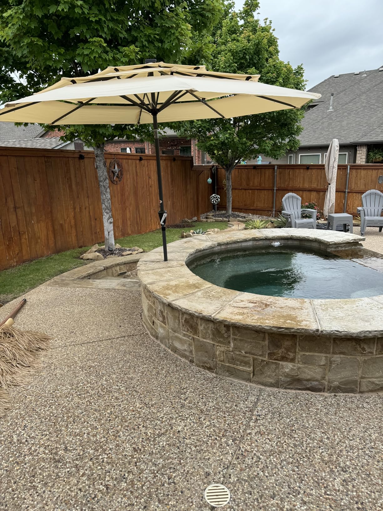 Best Choice Products 10ft 3-Tier Patio Umbrella, Outdoor Market Sun Shade for Backyard, Deck, Poolside w/ 24 LED Lights, Tilt Adjustment, Easy Crank, 8 Ribs customer photo 2