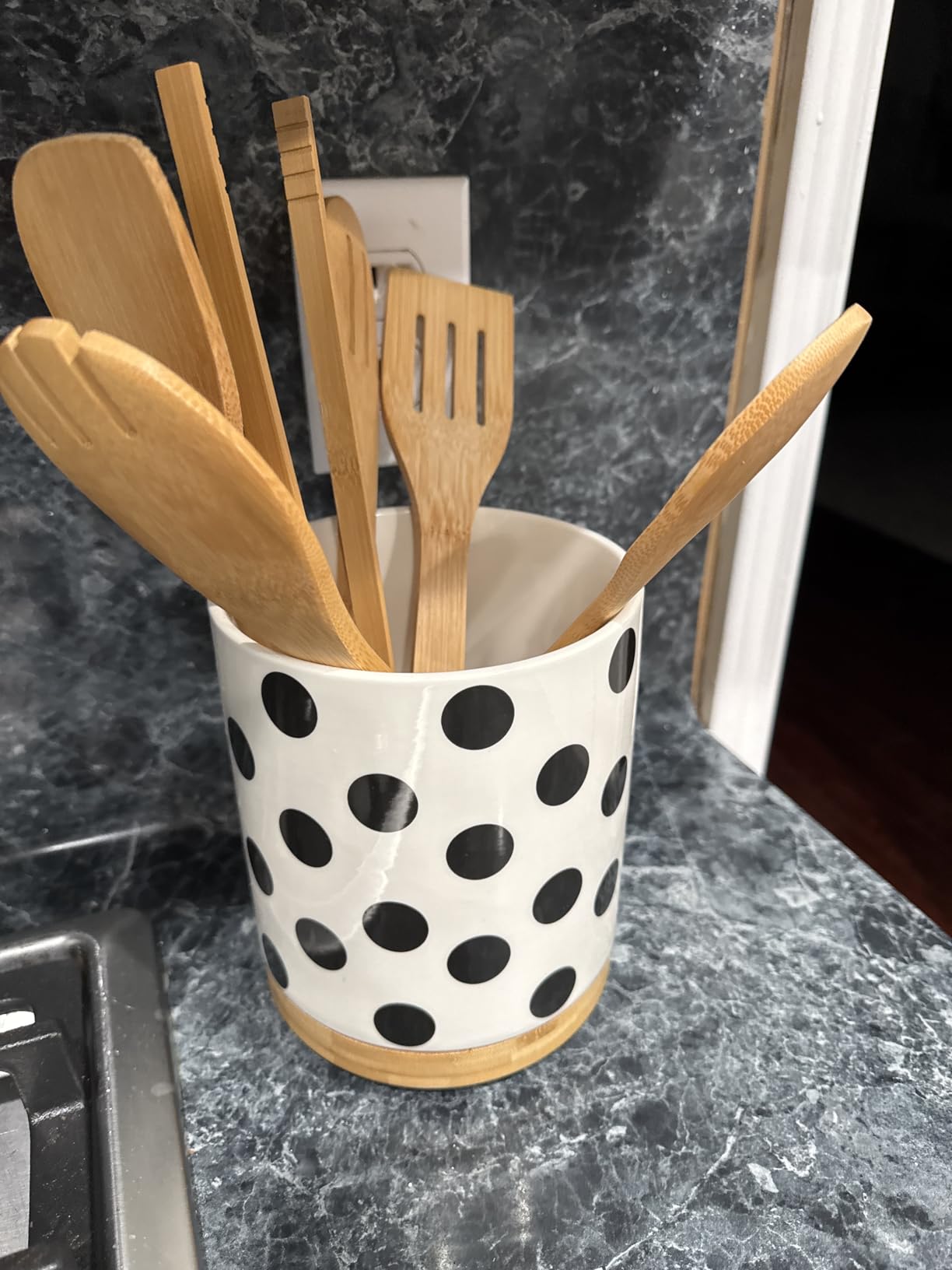 Wooden Spoons for Cooking 7-Piece, Kitchen Nonstick Bamboo Cooking Utensils Set, Healthy Bamboo Wooden Spatula Spoon for Cooking customer photo 1