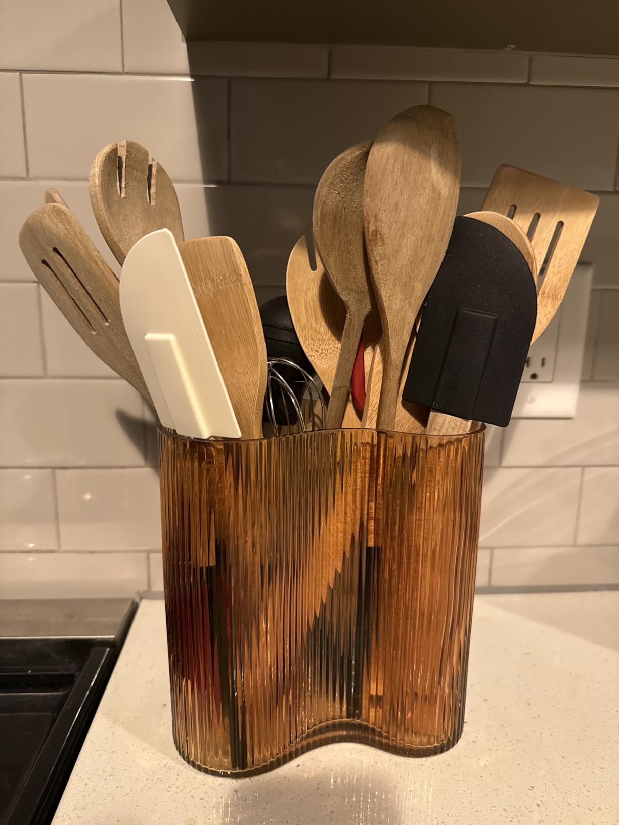Wooden Spoons for Cooking 7-Piece, Kitchen Nonstick Bamboo Cooking Utensils Set, Healthy Bamboo Wooden Spatula Spoon for Cooking customer photo 2