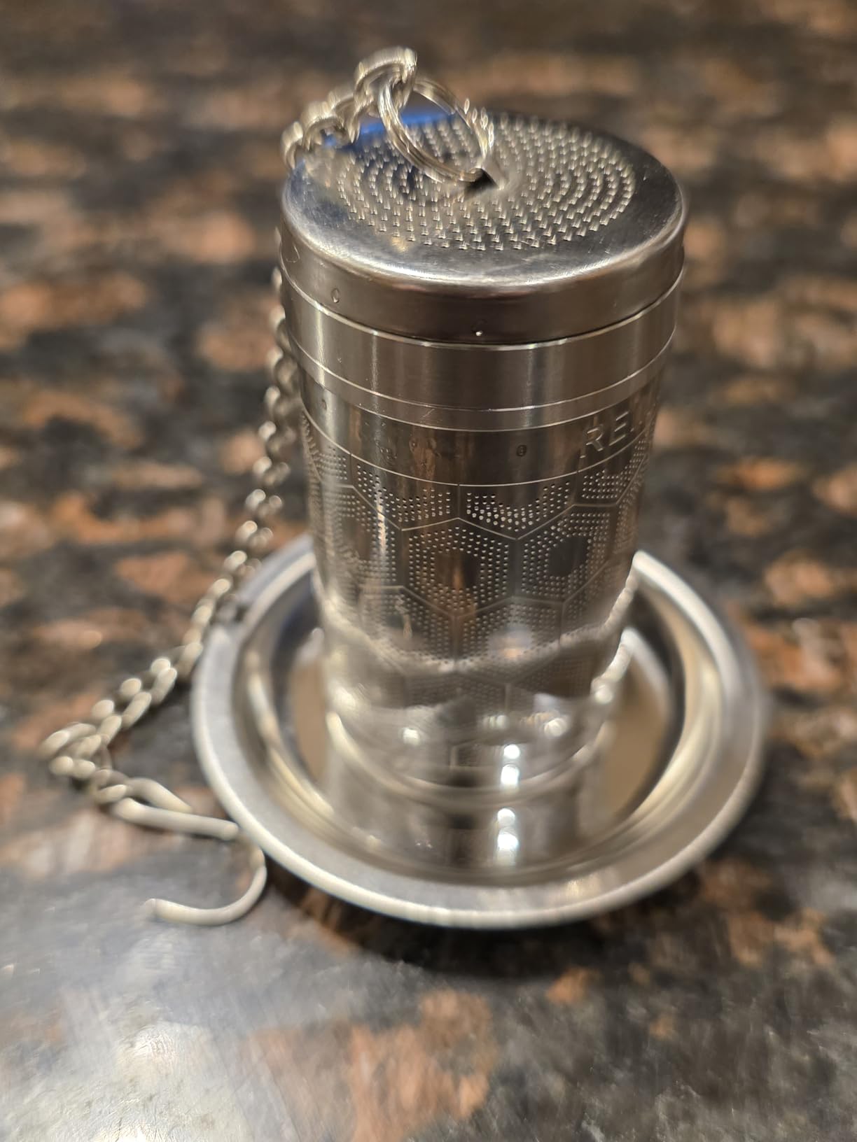 Reinmoson Tea Strainers for Loose Tea, Extra Fine Mesh Tea Infuser, 304 Stainless Steel & Updated Slim Threaded Lid, Loose Leaf Tea Steeper for Black Tea, Rooibos, etc customer photo 1