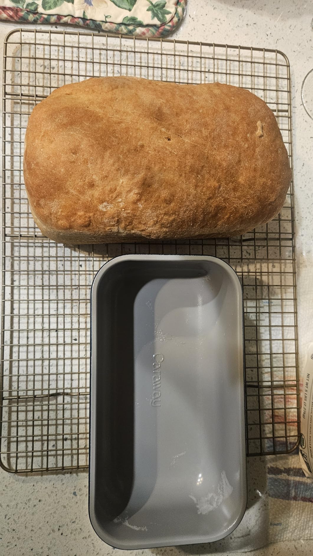 Caraway Non-Stick Ceramic 1 lb Loaf Pan - Naturally Slick Ceramic Coating - Non-Toxic, PTFE & PFOA Free - Perfect for Pound Cakes, Breads, & More - Slate customer photo 1