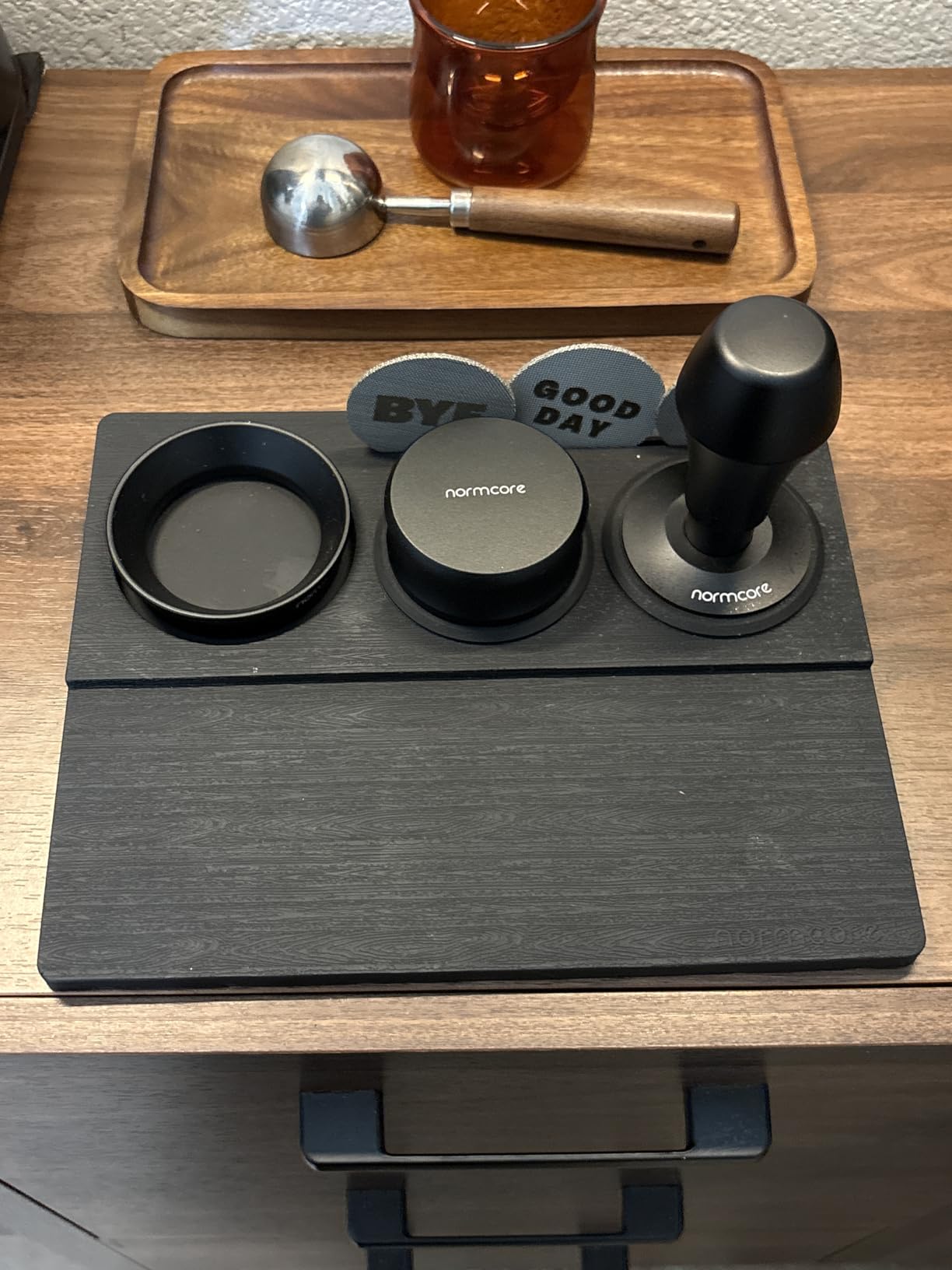 Normcore Espresso Tamping Station, Espresso Tamping Mat, Coffee Tamper Mat, Espresso Accessories Tool for Baristas, Food Grade Non-Slip Silicone, 9.5 Inch x 7.5 Inch customer photo 2