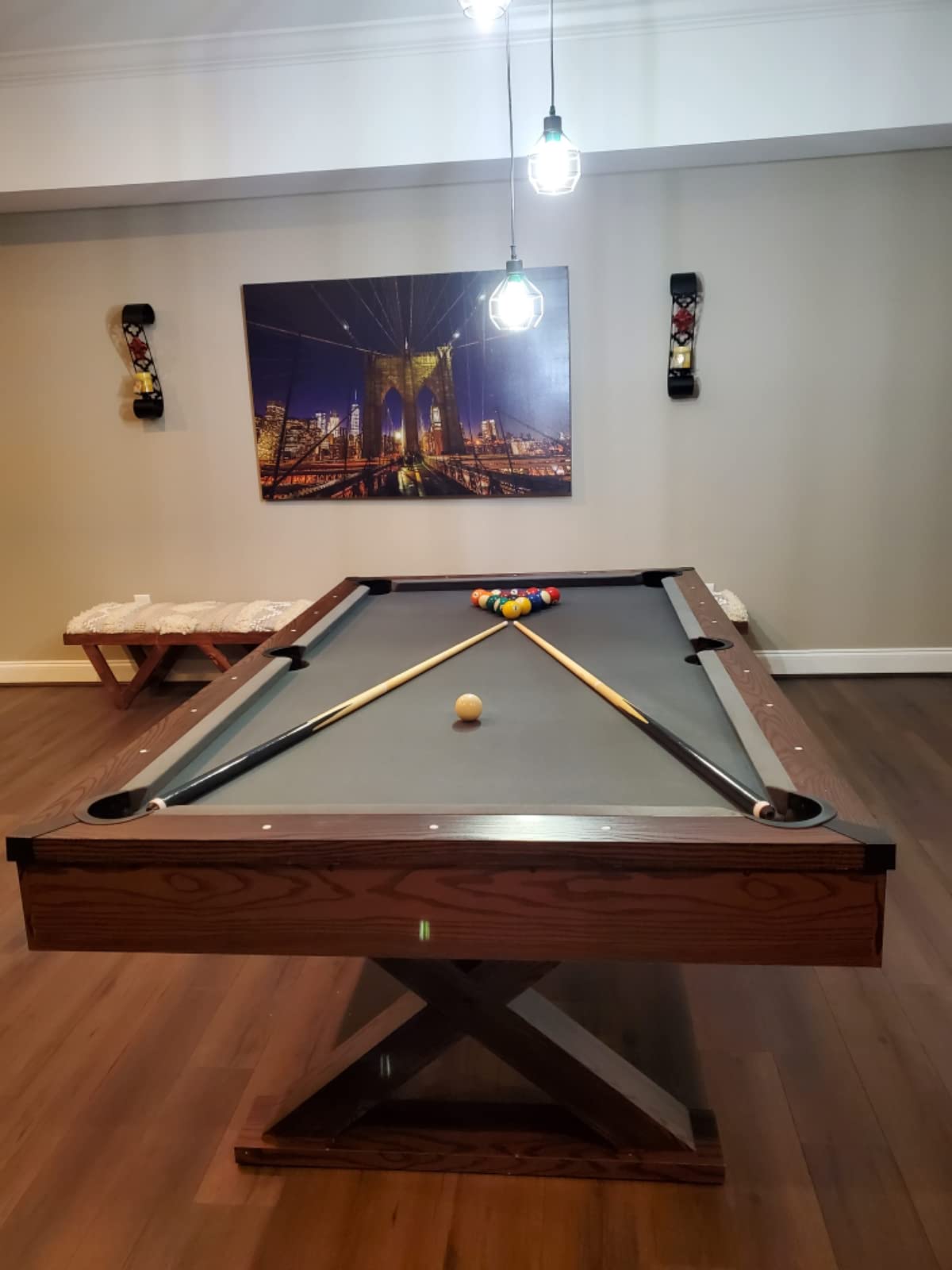 EastPoint Sports Dunhill Billiard Tables Bar-Size Pool Table - Perfect for Family Game Room, Adult Rrec Room, Basements, Man cave, or Garage customer photo 1