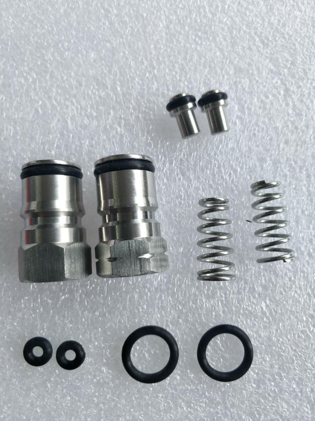MRbrew 2 Pair Ball Lock Keg Post, Stainless 304 Homebrew 19/32''-18 Co2 Gas kegerator Beer Liquid Cornelius Corny Poppet Spring Spare Sealing O-ring Keg Posts Kit for Brewing Quick Disconnect Fitting customer photo 1
