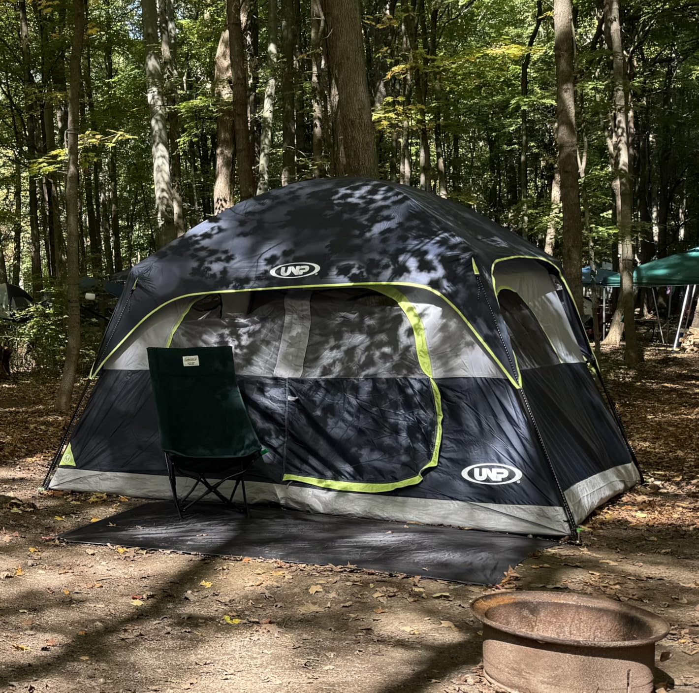 UNP Tents 6 Person Waterproof Windproof Easy Setup,Double Layer Family Camping Tent with 1 Mesh Door & 5 Large Mesh Windows -10'X9'X78in(H) customer photo 2