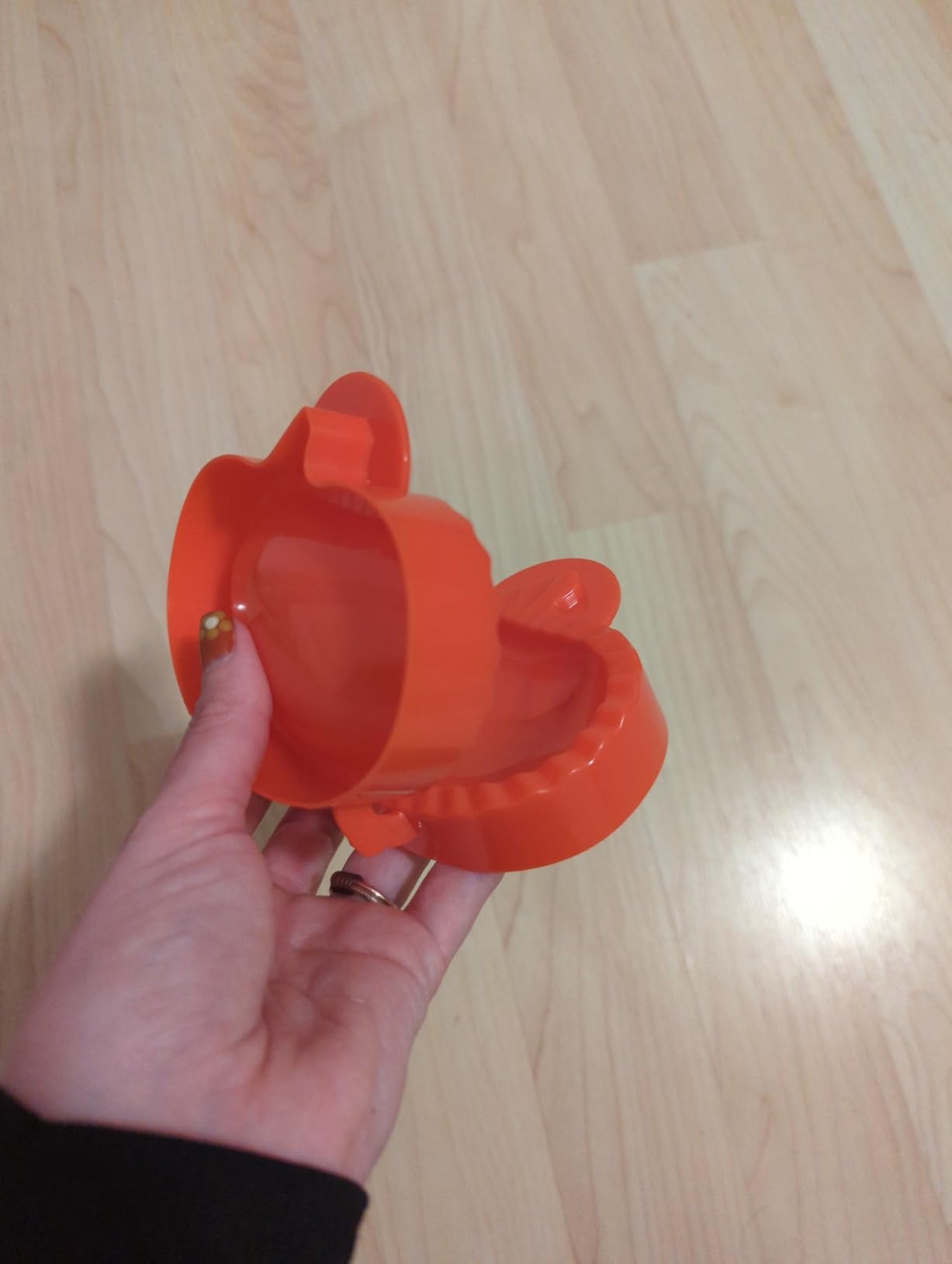 Classic Mini Hand Pie Molds Dough Press Pocket Pie Molds - One Press Hand Pie Maker for Halloween Christmas Various Themed Party Potluck (White) customer photo 2