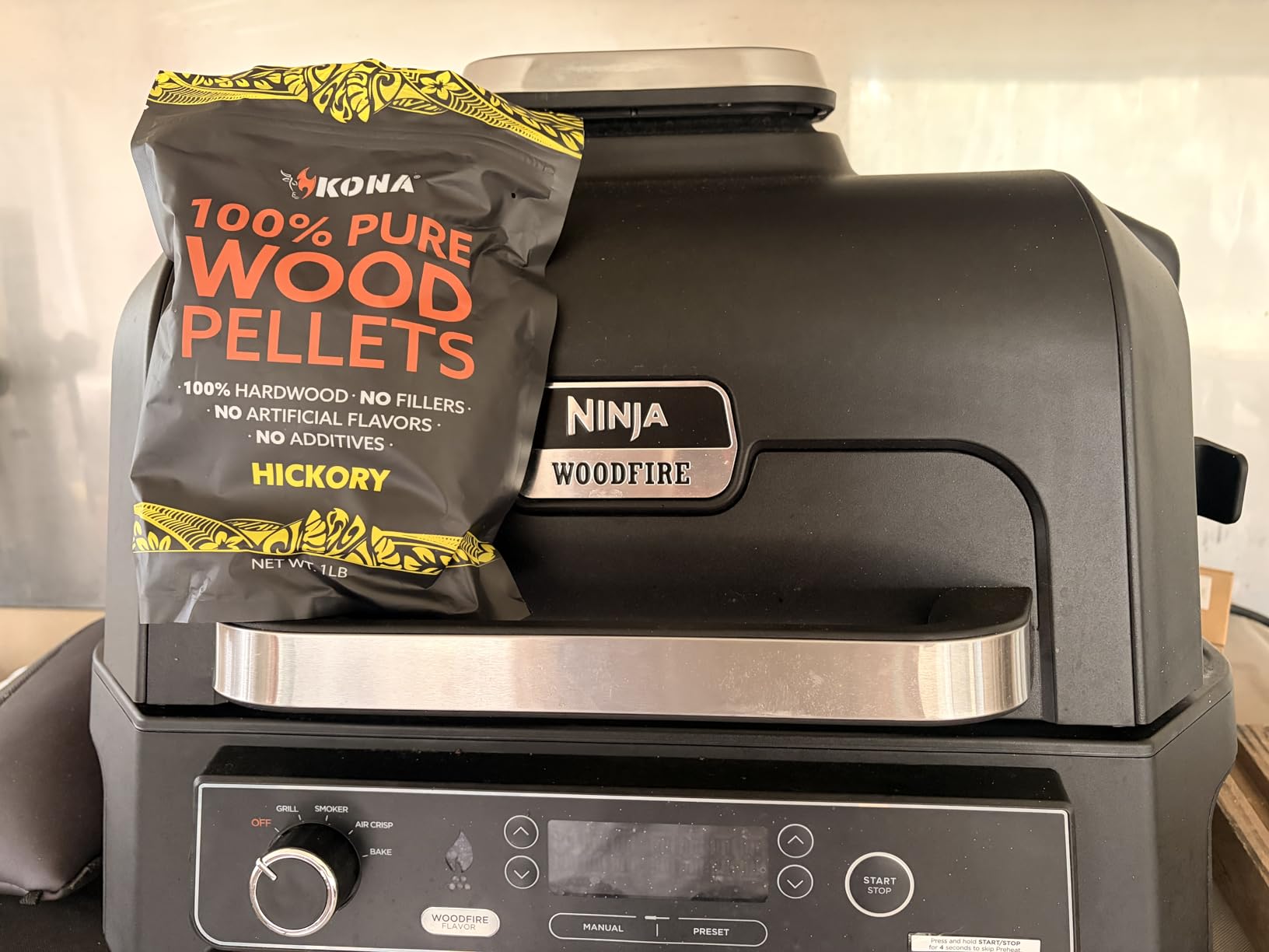 Kona Wood Pellets All Variety Pack, Intended for Ninja Woodfire Outdoor Grill, Wood Fire Oven & Smoker, 8, 1lb Resealable Bags customer photo 1