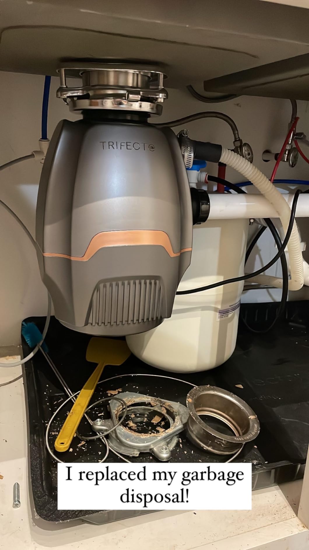 Trifecte Pro 3/4 HP Garbage Disposals with Sound Reduction, Food Waste Continuous Feed Garbage Disposal with Power Cord, Dishwasher Hook Up customer photo 2
