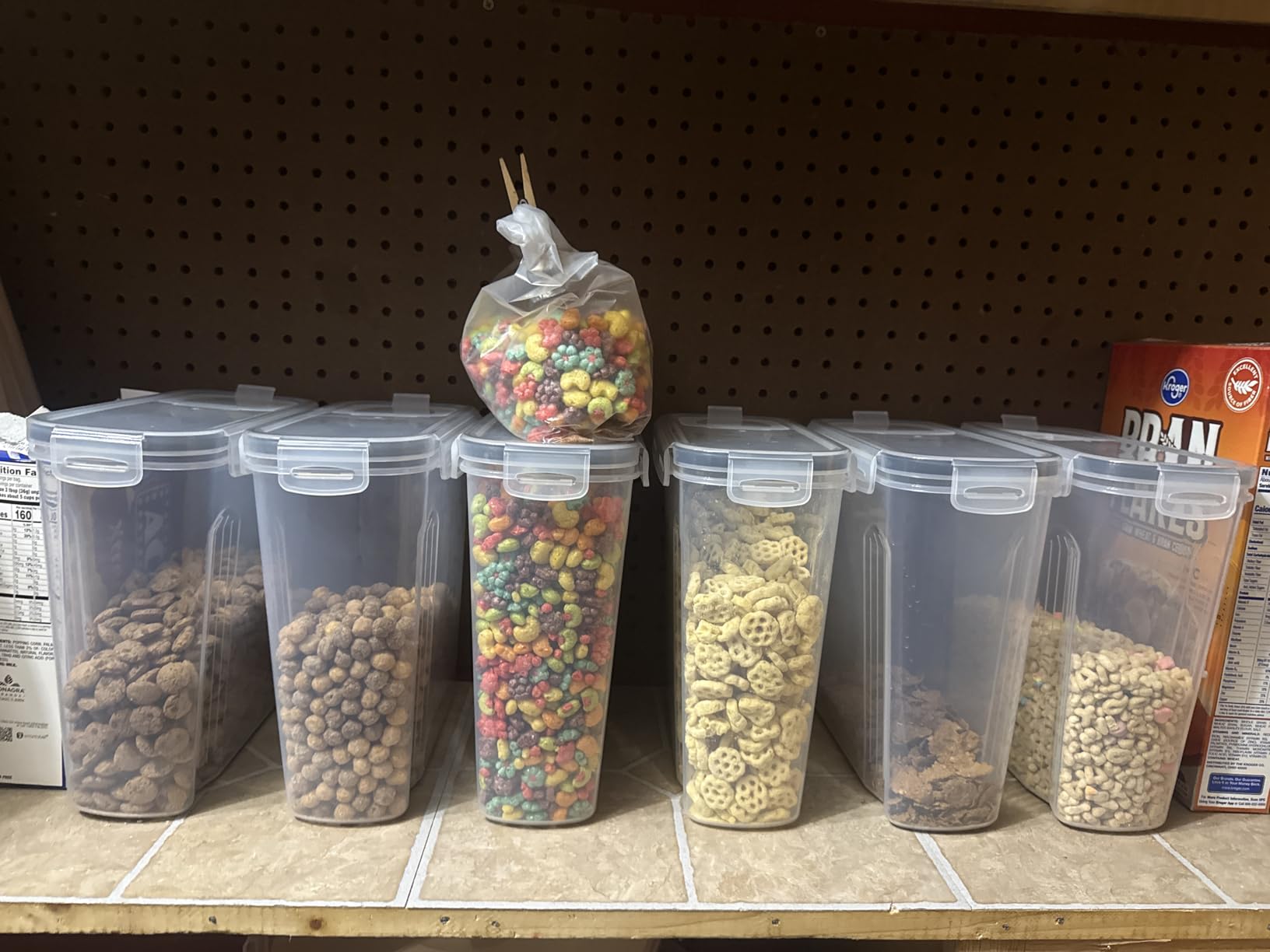 Utopia Kitchen Cereal Containers Storage Set - 4 Pack 4L(135.2 oz) Airtight Food Storage Containers with Lids, BPA-Free Cereal Dispensers for Pantry Organization customer photo 1