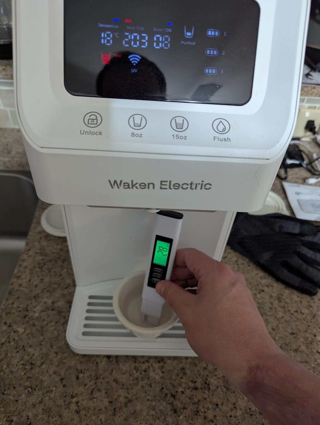 SimPure Y7P-BW UV Countertop Reverse Osmosis Water Filter, NSF/ANSI 58 Certified, 5 Stage RO Water Filtration System, Water Purifier for Home, No Installation, 4:1 Pure to Drain, Classic Pure Taste customer photo 2