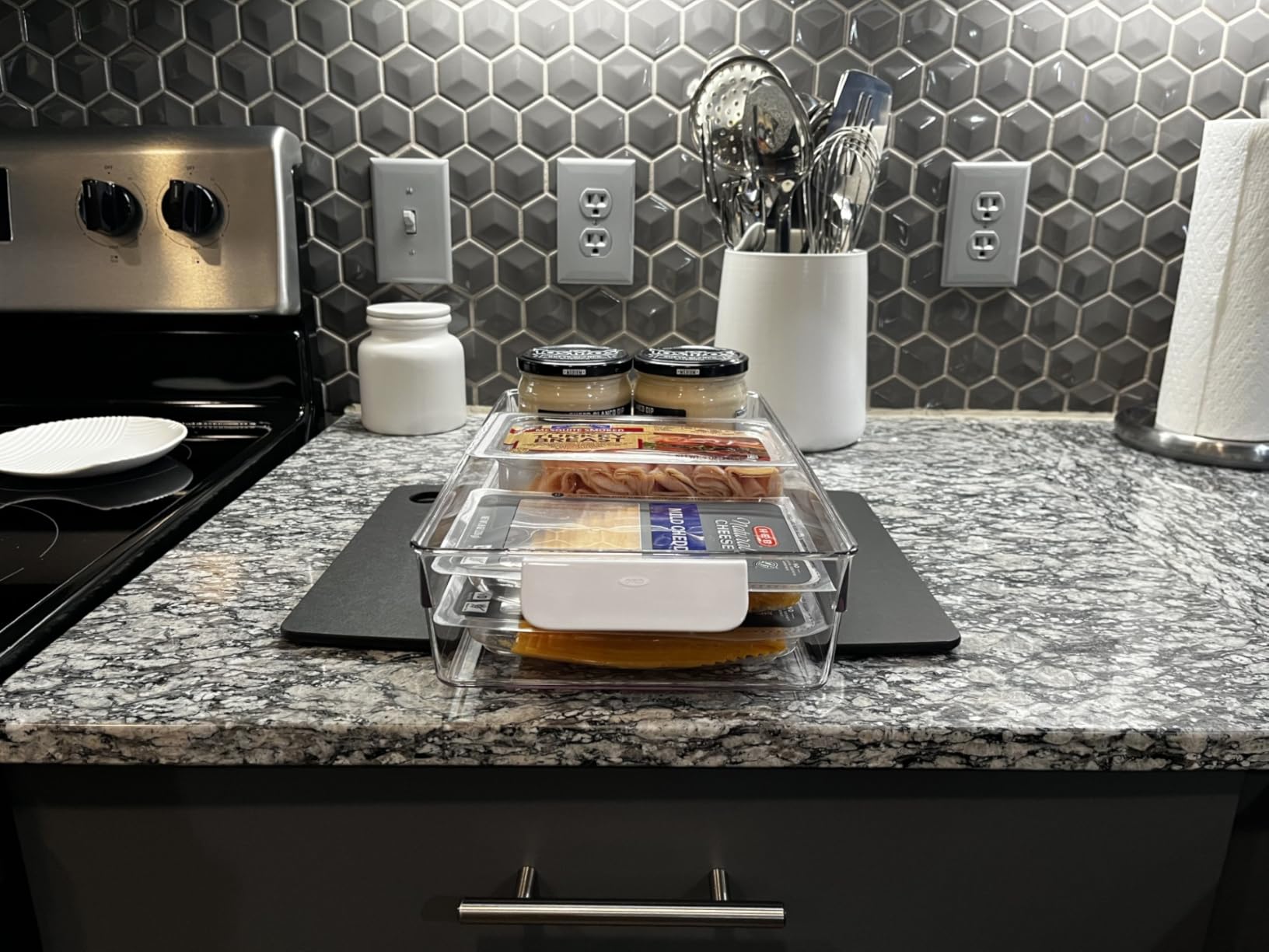 OXO Good Grips Fridge Organization Bin 8 in x 14 in - for Cheese, Meat, Fish and More customer photo 1