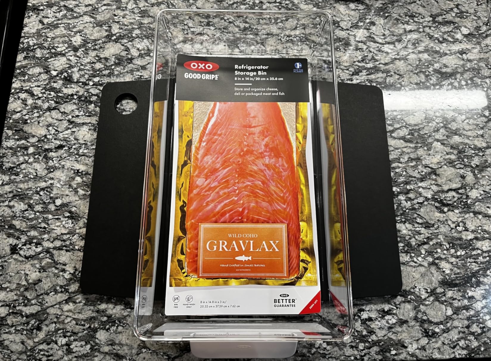 OXO Good Grips Fridge Organization Bin 8 in x 14 in - for Cheese, Meat, Fish and More customer photo 2