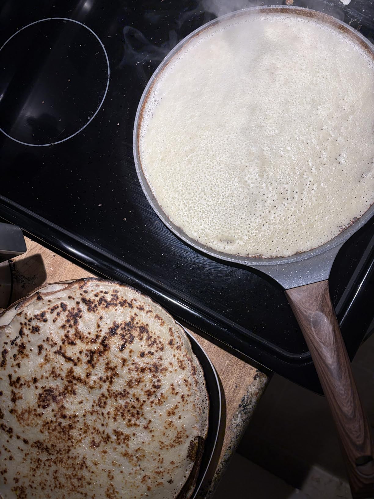 SENSARTE Nonstick Crepe Pan, Swiss Granite Coating Dosa Pan Tawa Griddle 12-Inch customer photo 2