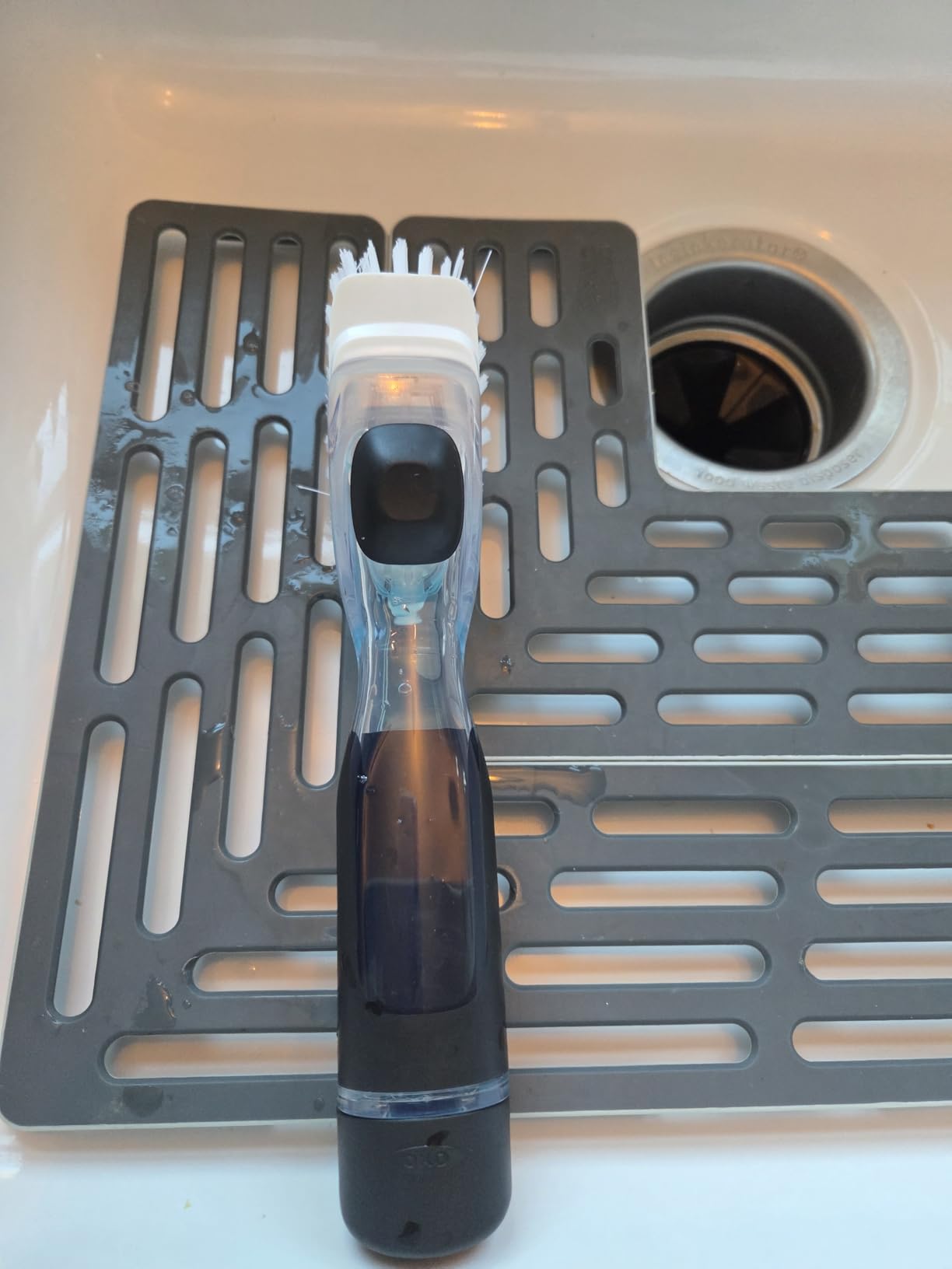 OXO Good Grips Soap Dispensing Dish Scrub Brush, Cleaning Brush for Kitchen customer photo 1