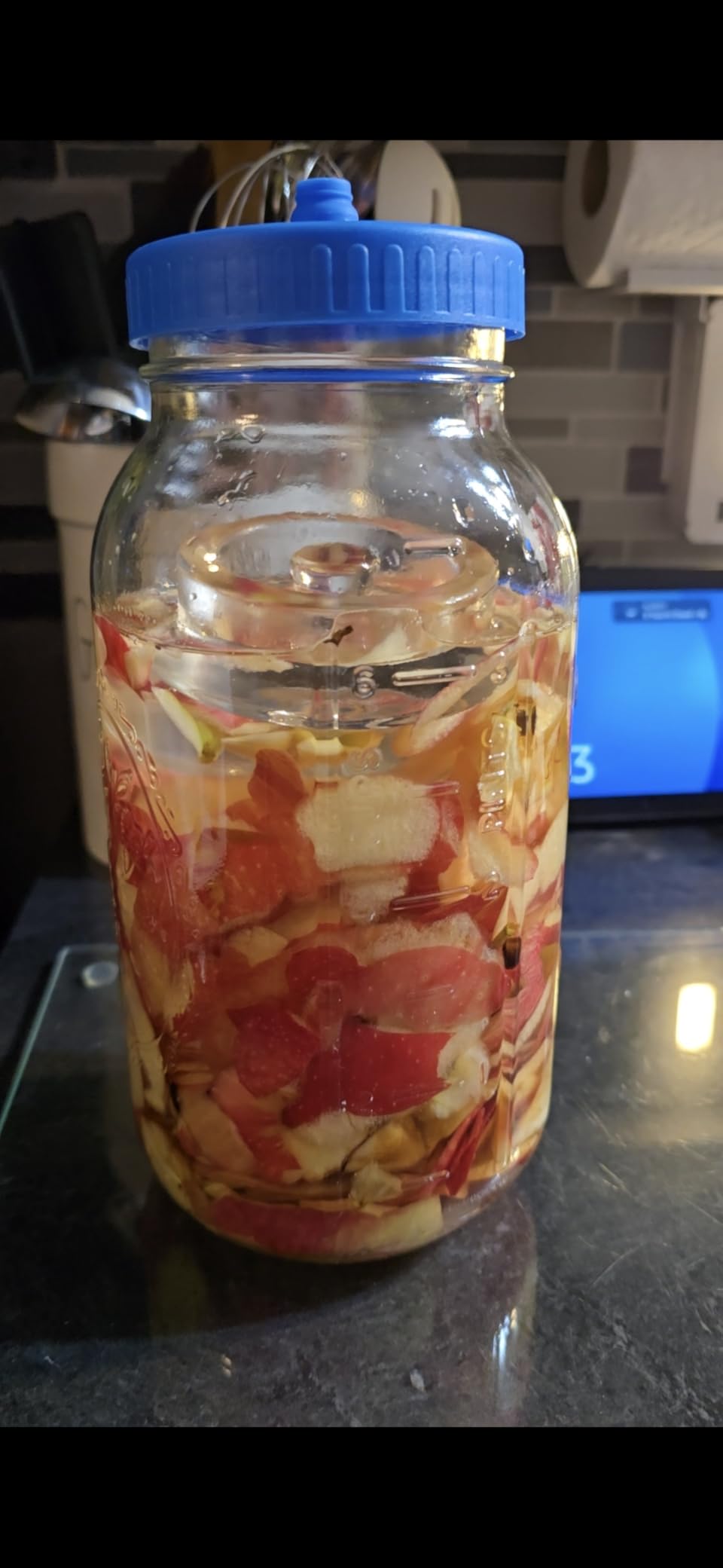 Mason Jar Fermentation kit for Wide mouth Mason Jar with 4 Glass Weight and 4 Fermenter Caps Pickle Pipes -Jars Not Included(Without pounder) customer photo 1