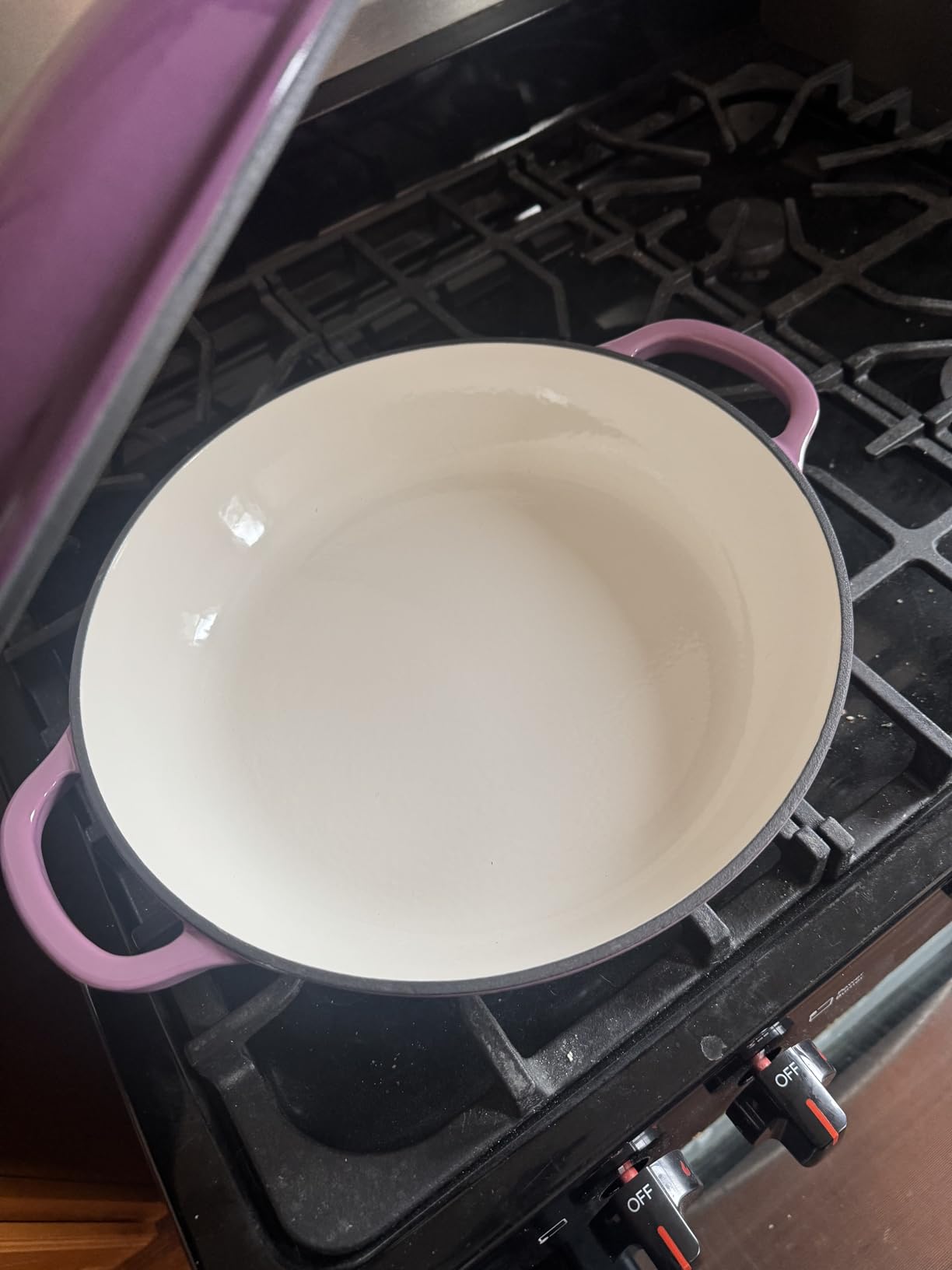 Larder & Vine Enameled Cast Iron Braiser | 3.6 qt Braiser Pan with Lid | Shallow Dutch Oven Compatible on All Cooktops | Casserole Dish Oven Safe to 500° F | Dual Handles | Bondi customer photo 2