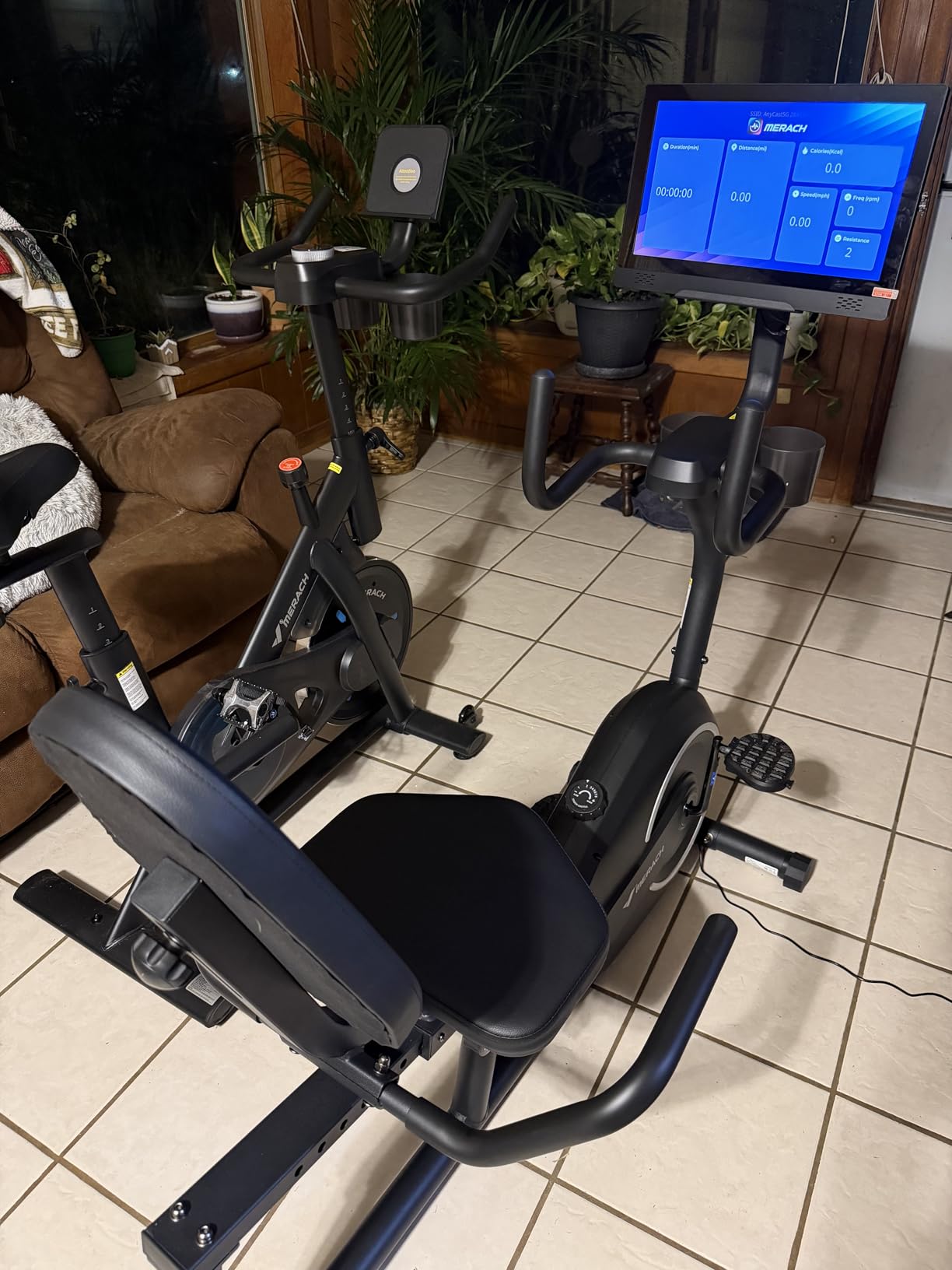 MERACH Recumbent Exercise Bikes for Home with Smart Bluetooth App customer photo 1